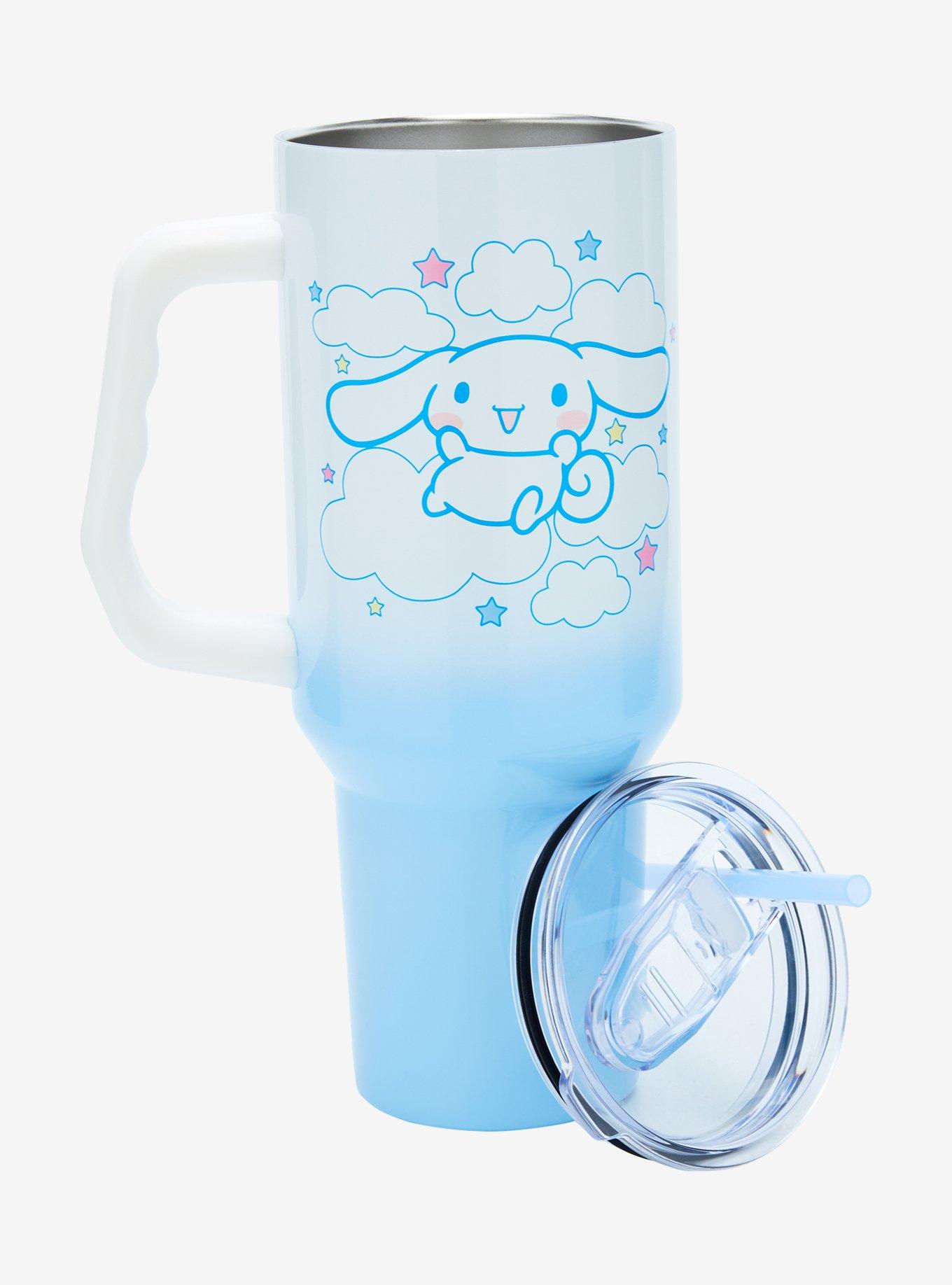 Sanrio Cinnamoroll Clouds Straw Tumbler with Handle, , alternate