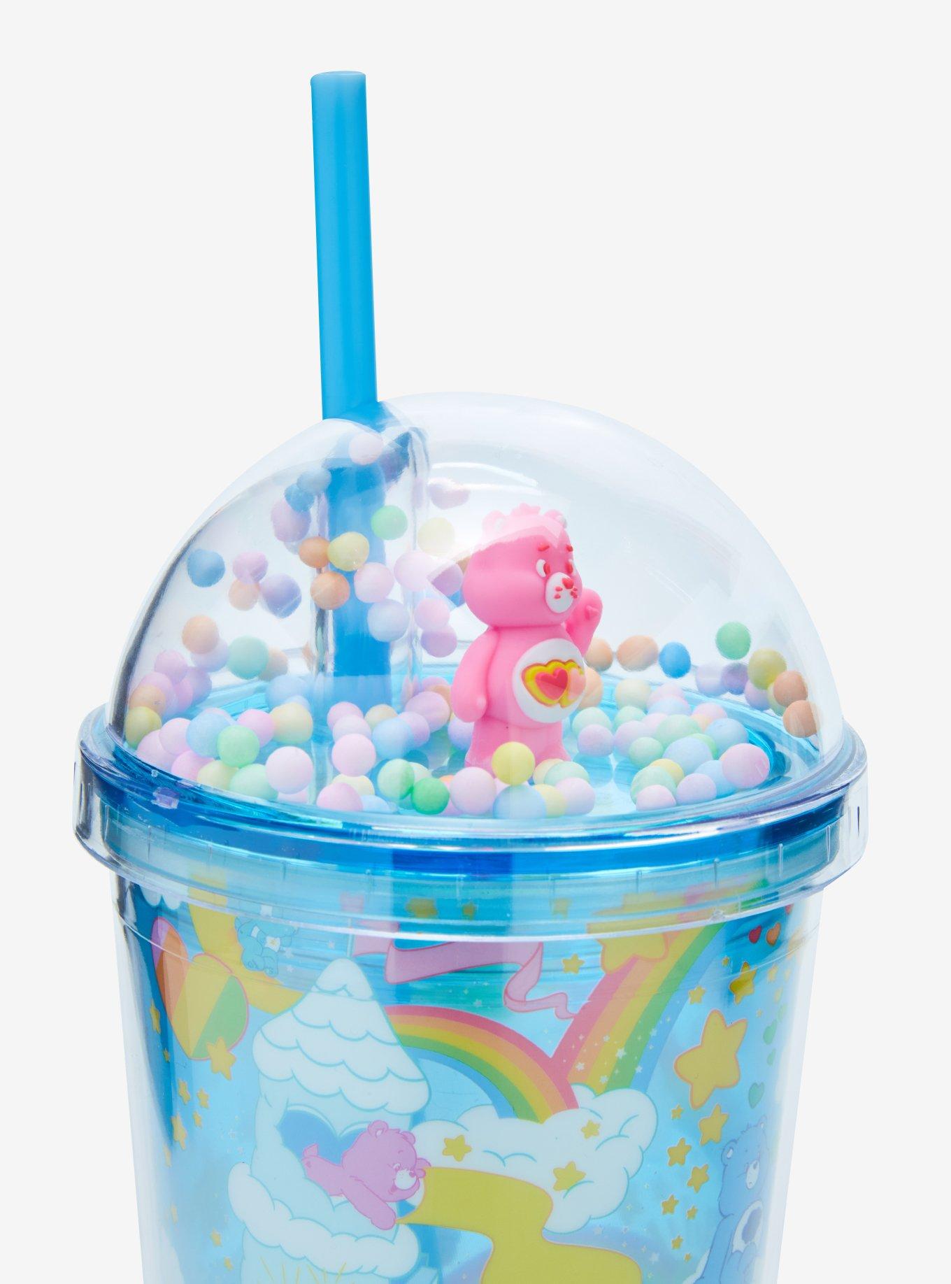 Care Bears Rainbow Confetti Dome Top Carnival Cup with Straw, , alternate