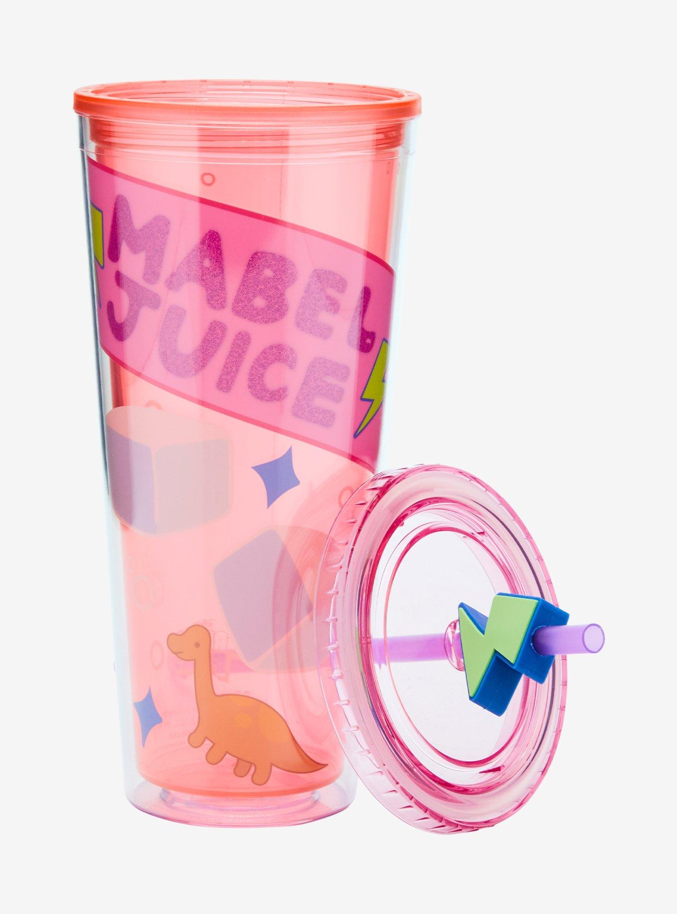 Gravity Falls Mabel Juice Carnival Cup with Straw Charm