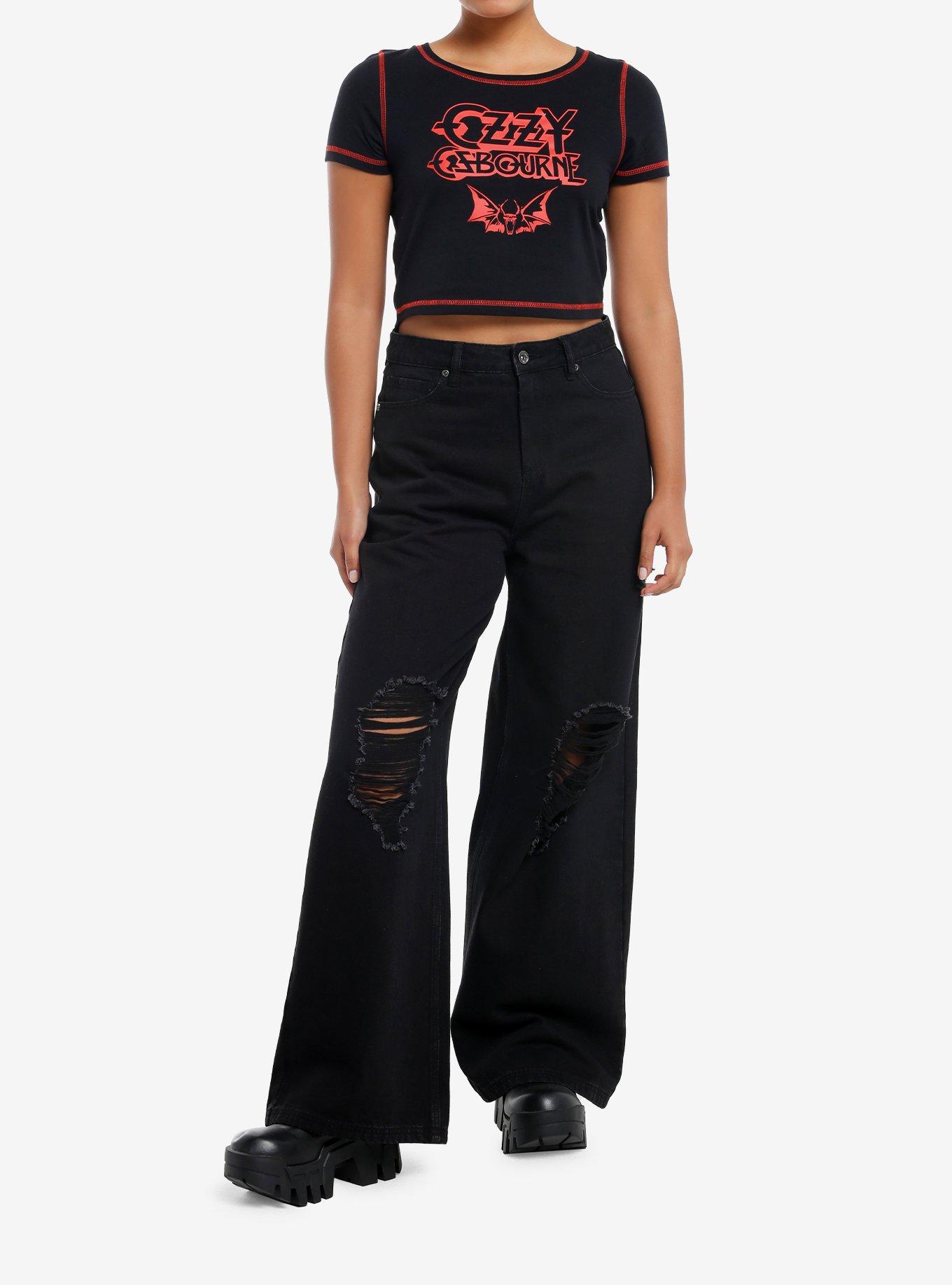 Ozzy Osbourne Bat Girls Baby T-Shirt, BLACK, alternate