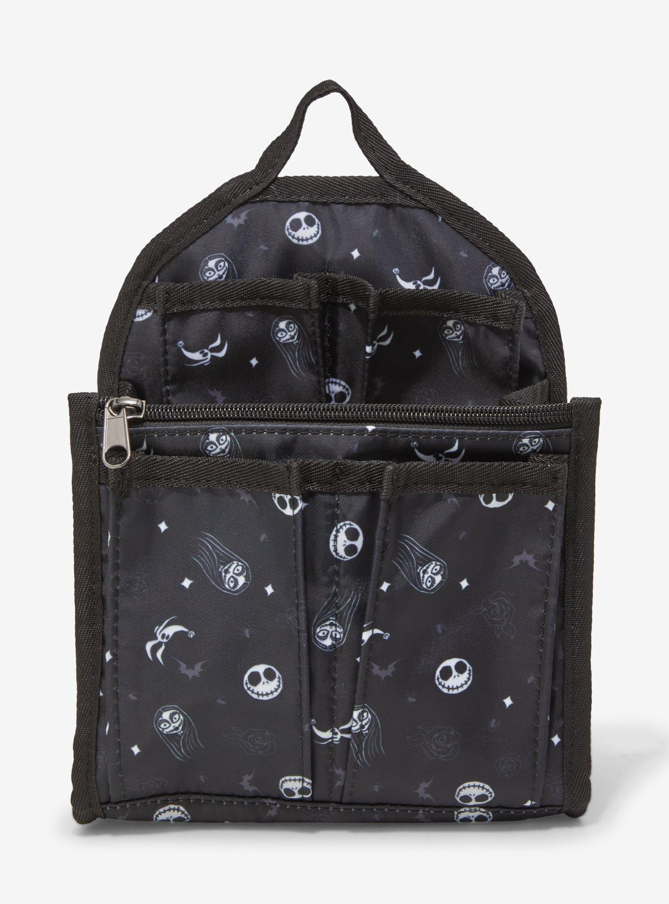 Disney The Nightmare Before Christmas Jack & Sally Allover Print Mini Backpack Organizer - BoxLunch Exclusive, , hi-res