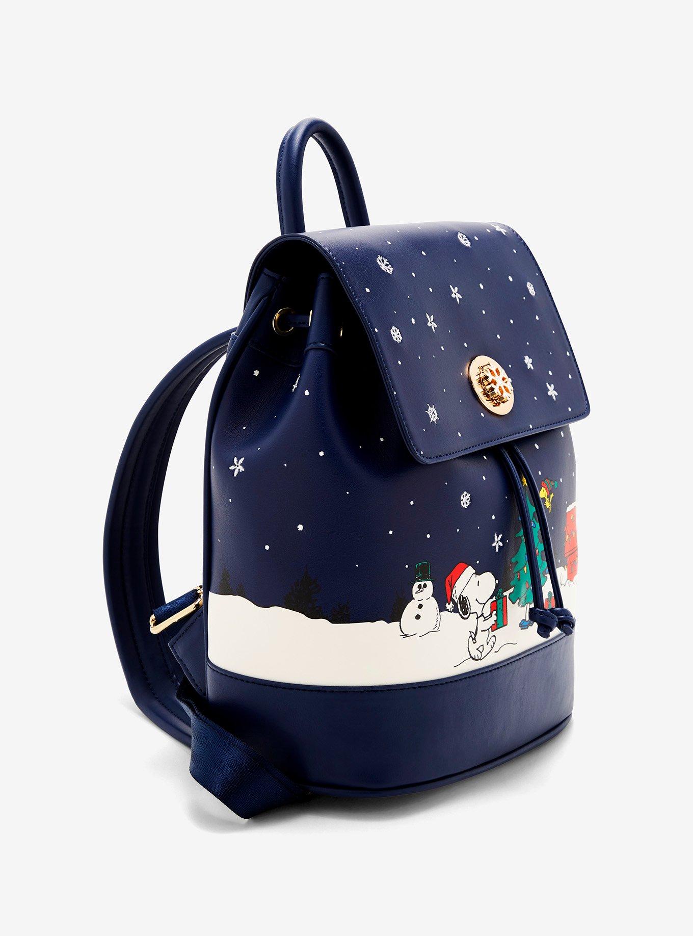 Peanuts Snoopy & Woodstock Holiday Scene Light-Up Flap Mini Backpack - BoxLunch Exclusive, , alternate