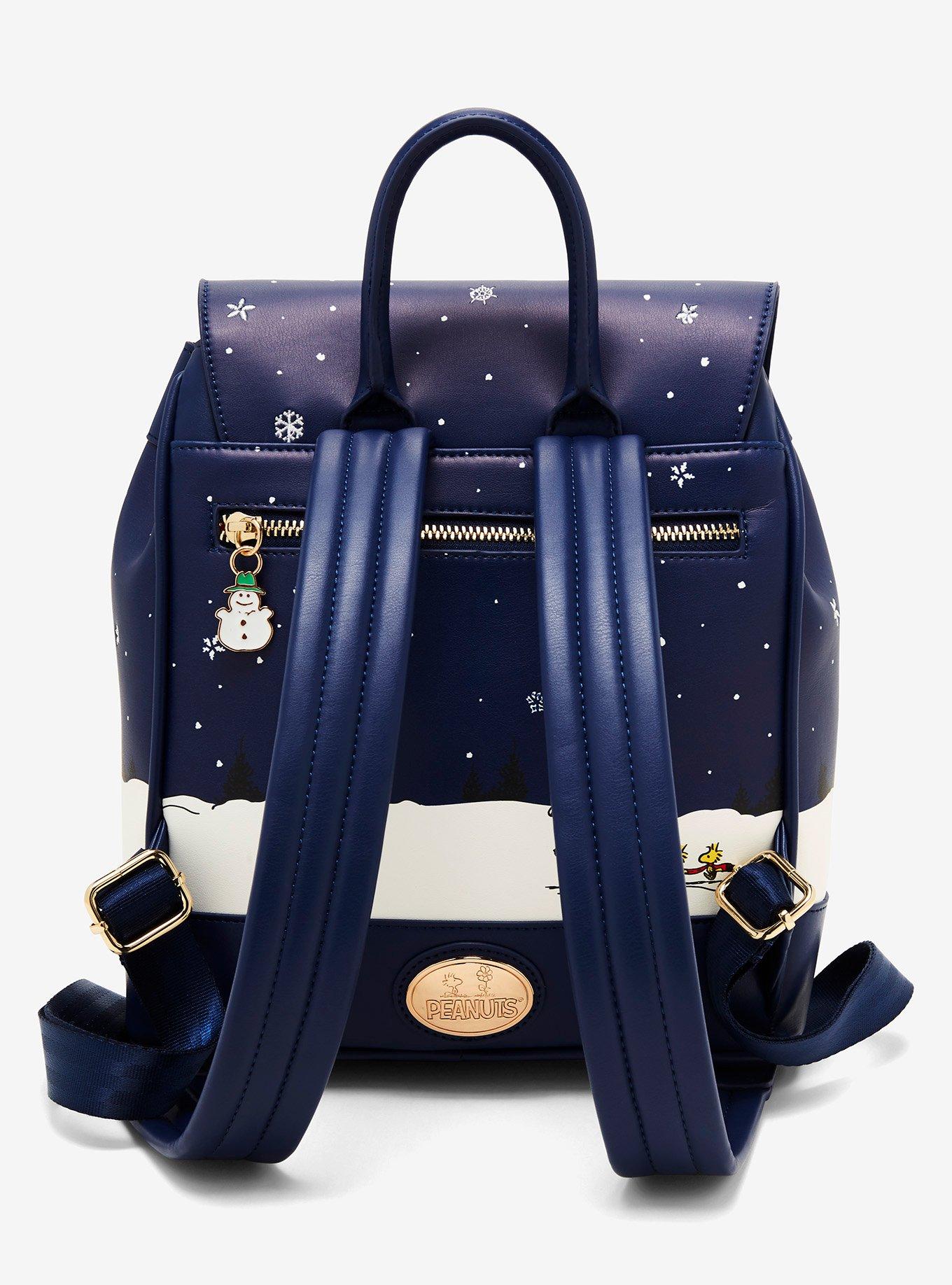 Peanuts Snoopy & Woodstock Holiday Scene Light-Up Flap Mini Backpack - BoxLunch Exclusive, , alternate