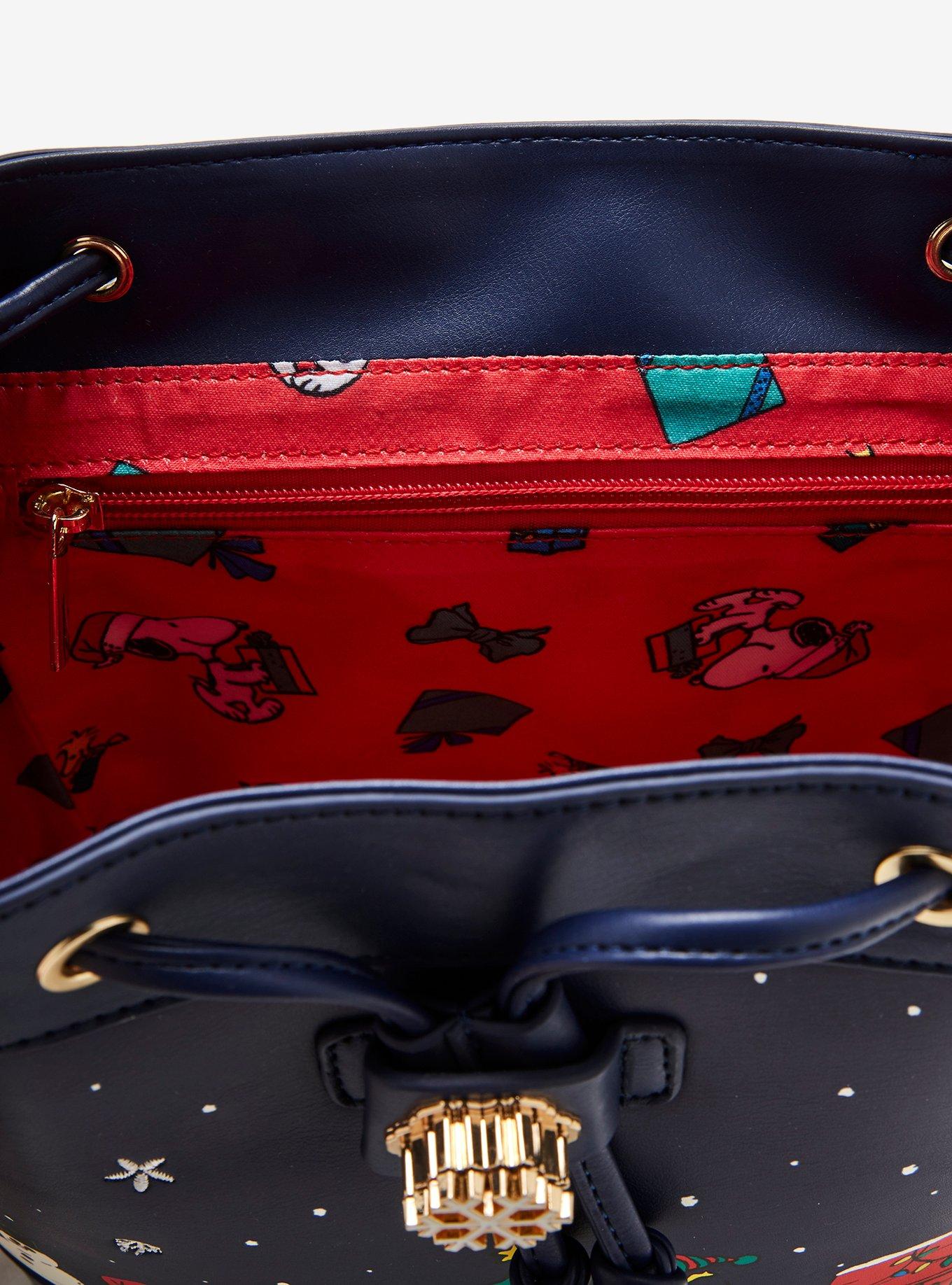 Peanuts Snoopy & Woodstock Holiday Scene Light-Up Flap Mini Backpack - BoxLunch Exclusive, , alternate