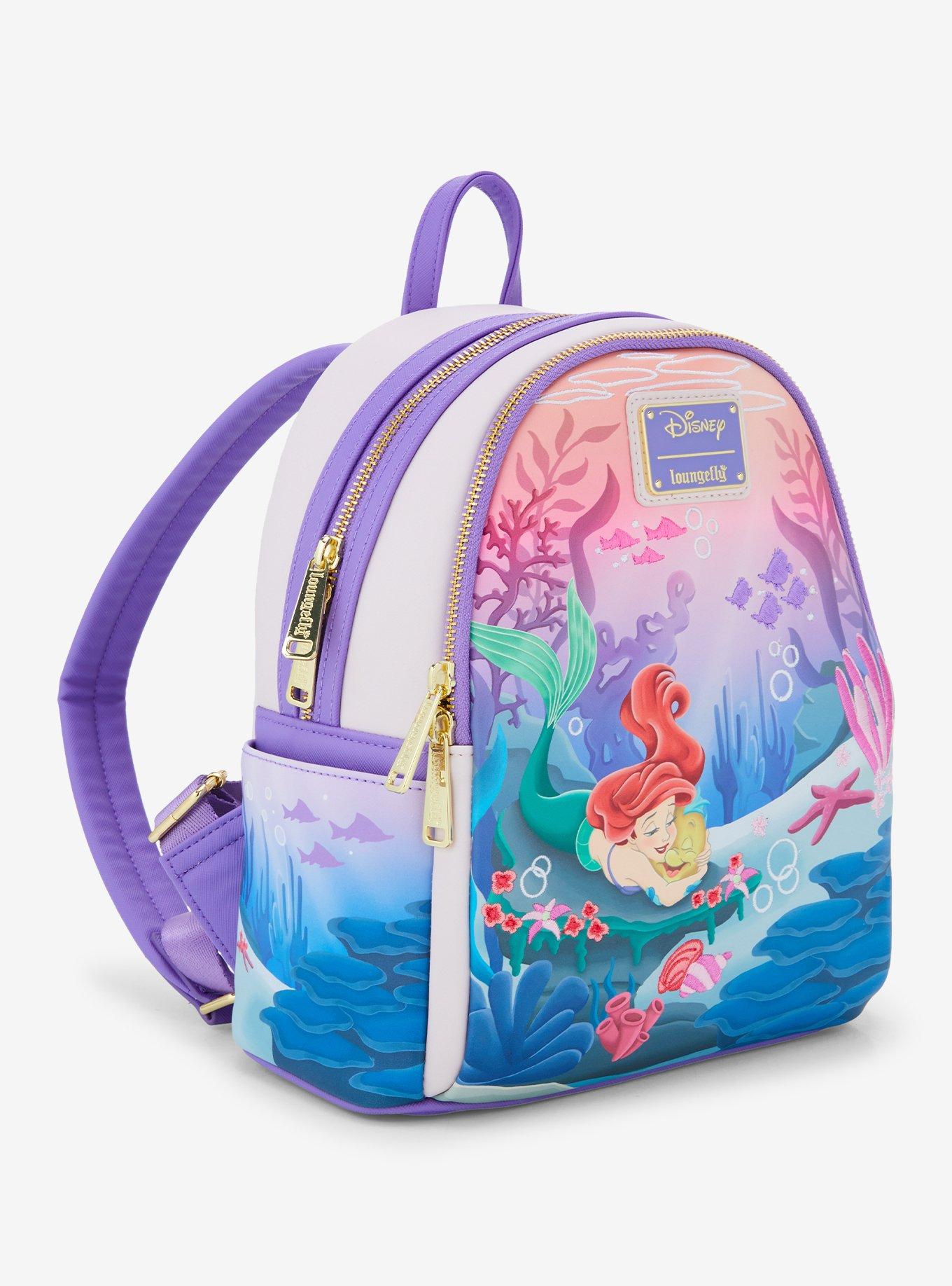 Loungefly Disney The Little Mermaid Ariel & Flounder Mini Backpack - BoxLunch Exclusive, , alternate