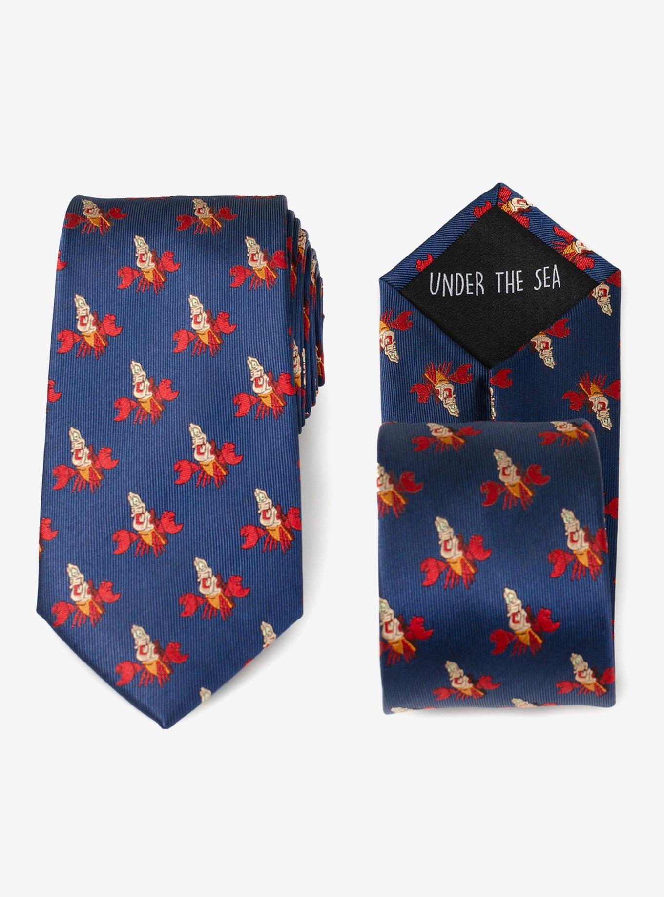 Disney The Little Mermaid Sebastian Blue Men's Tie, , alternate