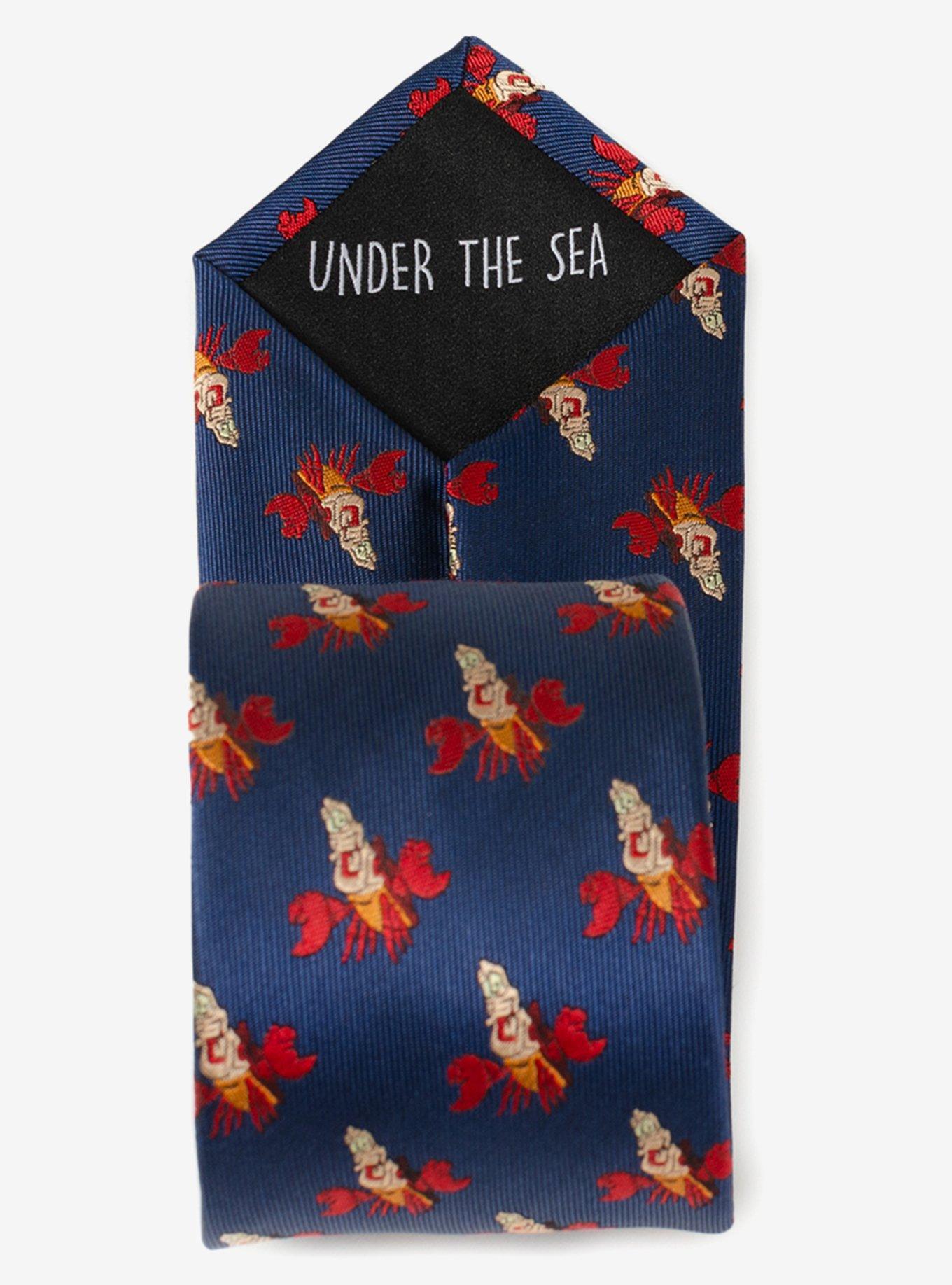 Disney The Little Mermaid Sebastian Blue Men's Tie, , alternate