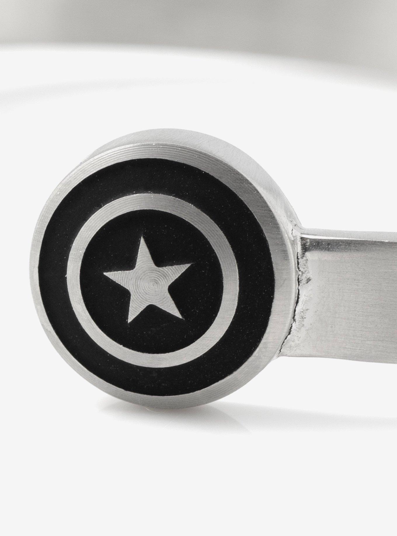 Marvel Captain America Stainless Steel Cuff Bracelet, , alternate