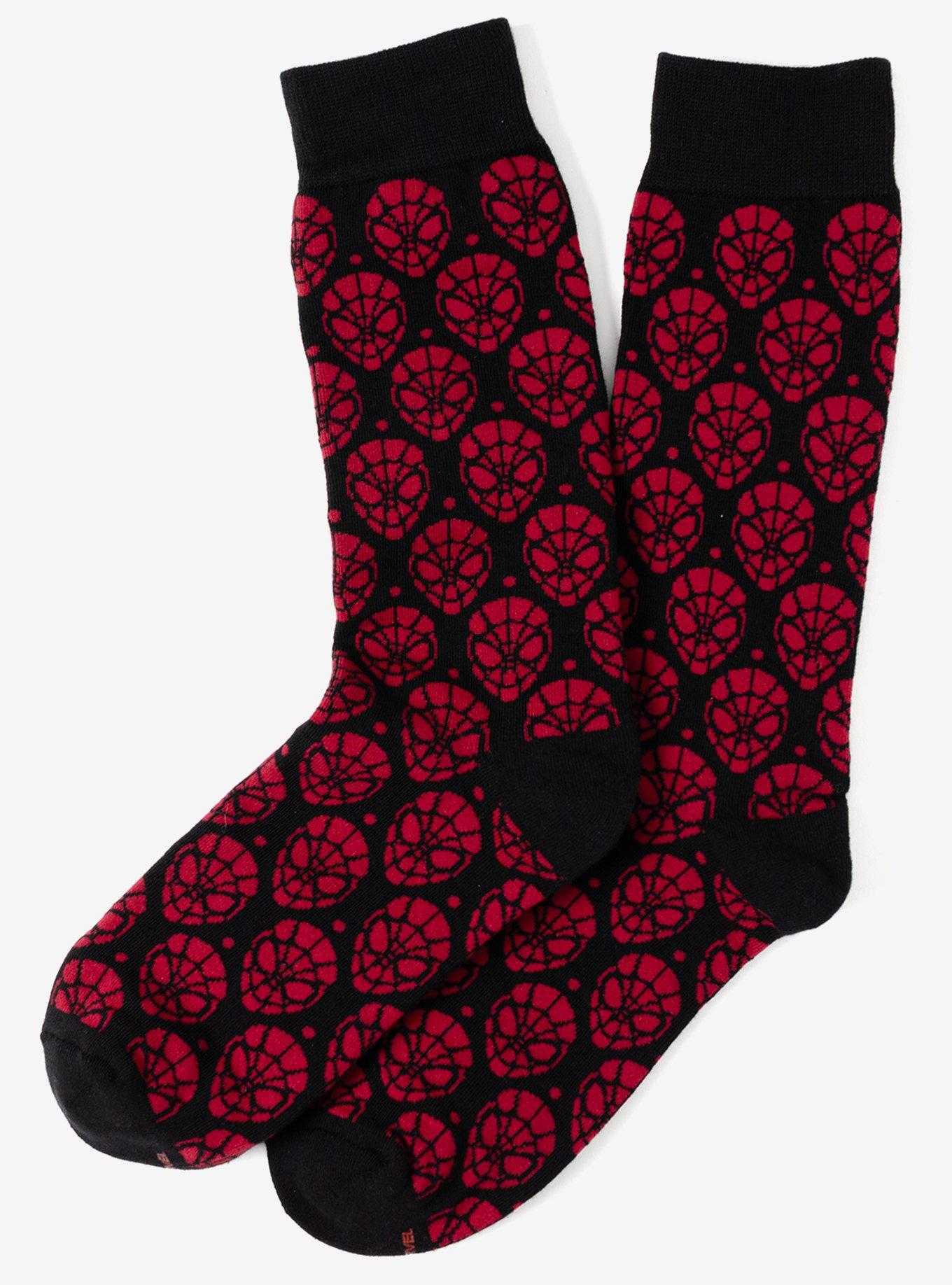 Marvel Spider-Man Dot 3-Pack Crew Socks, , alternate