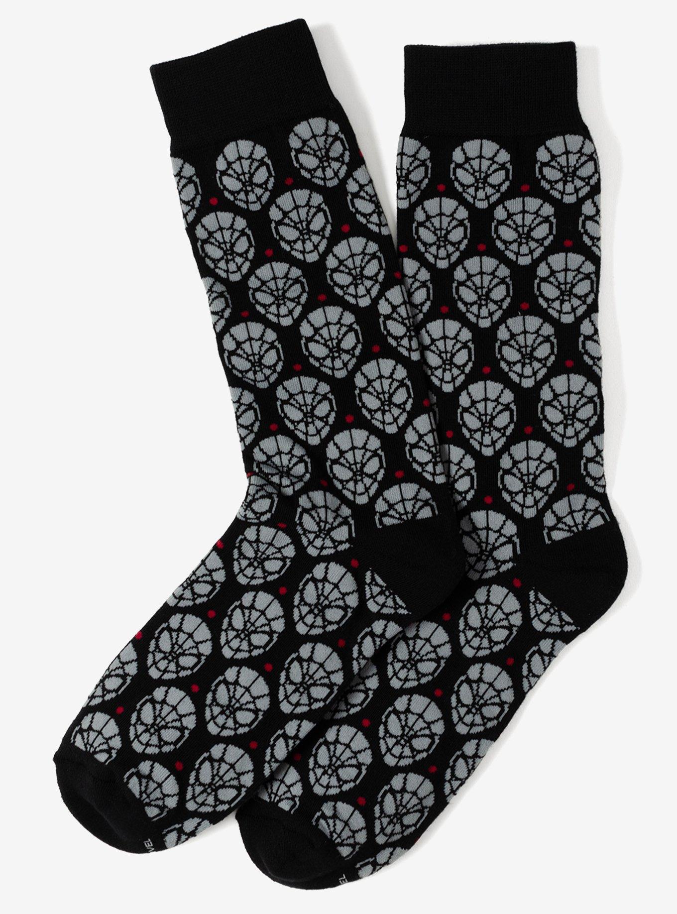 Marvel Spider-Man Dot 3-Pack Crew Socks, , alternate