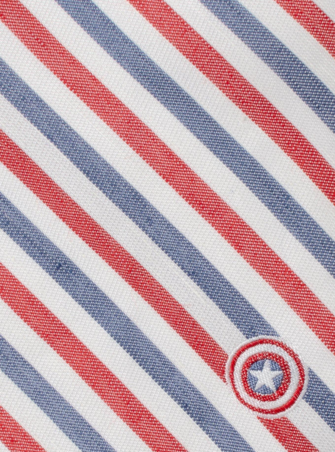 Marvel Captain America Striped White Men's Tie, , alternate