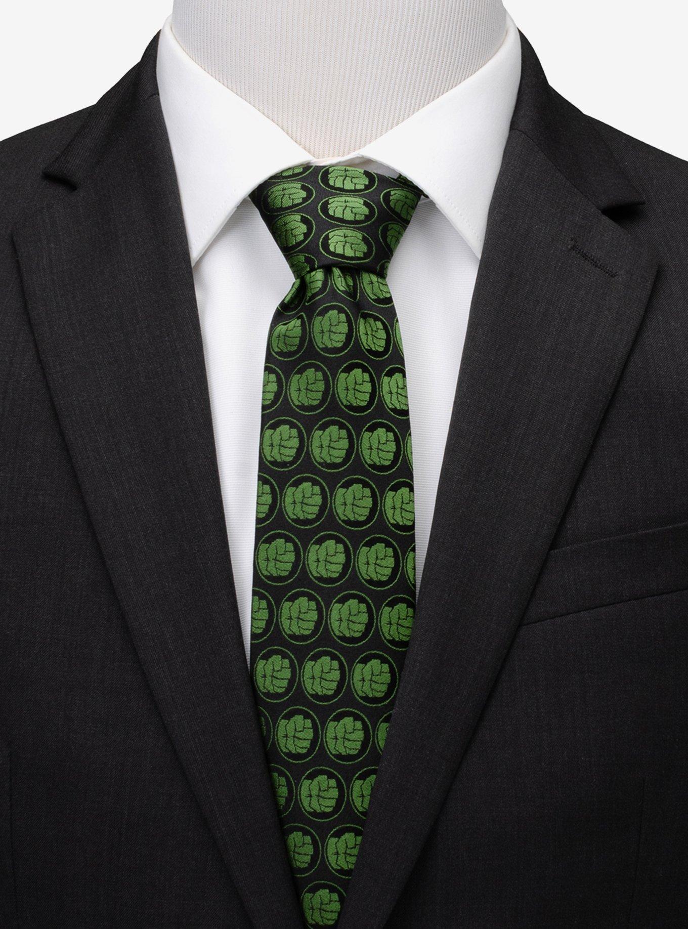 Marvel Hulk Black Men's Tie, , alternate