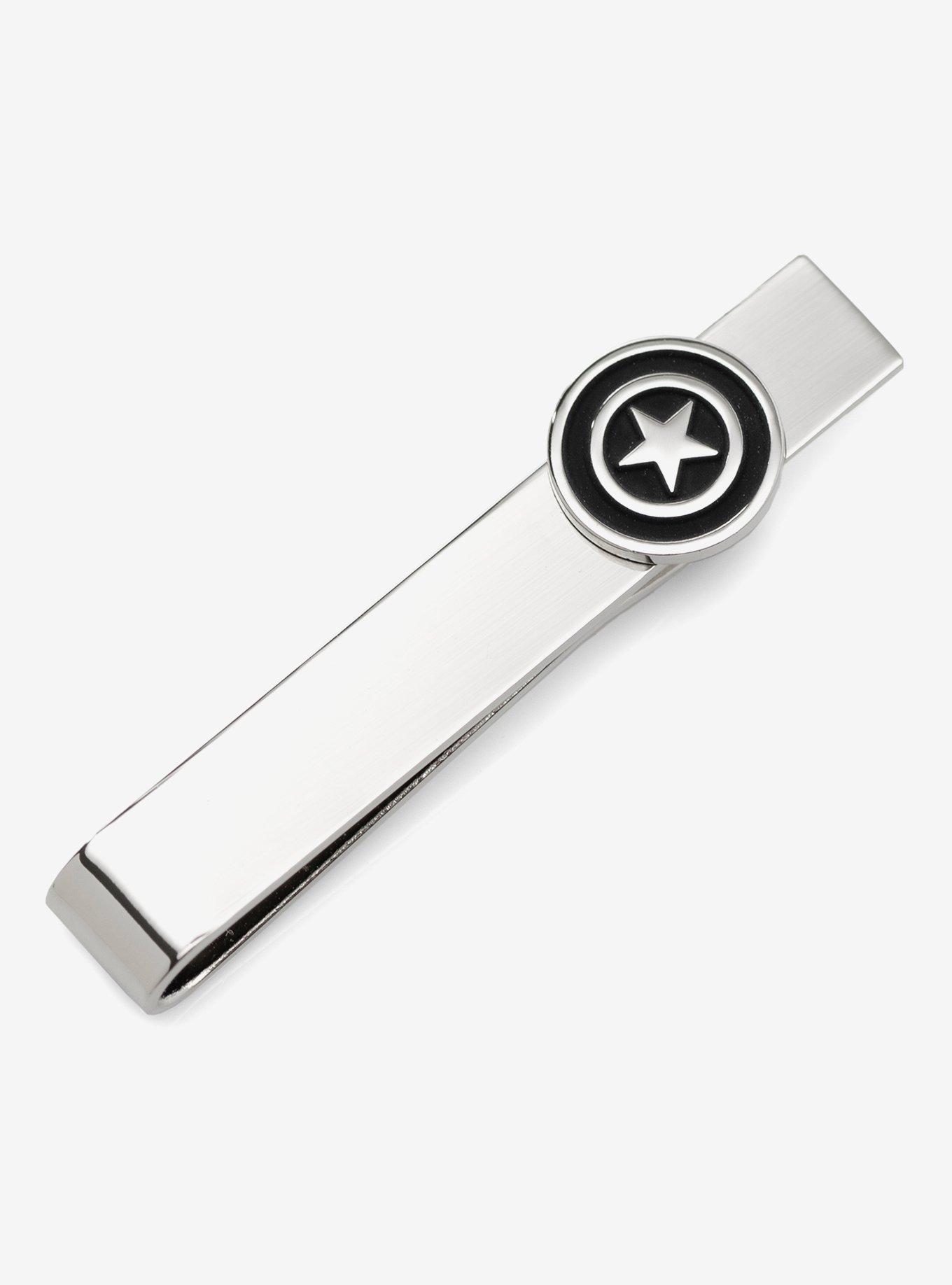 Marvel Captain America Silver Reporting for Duty Tie Bar, , alternate