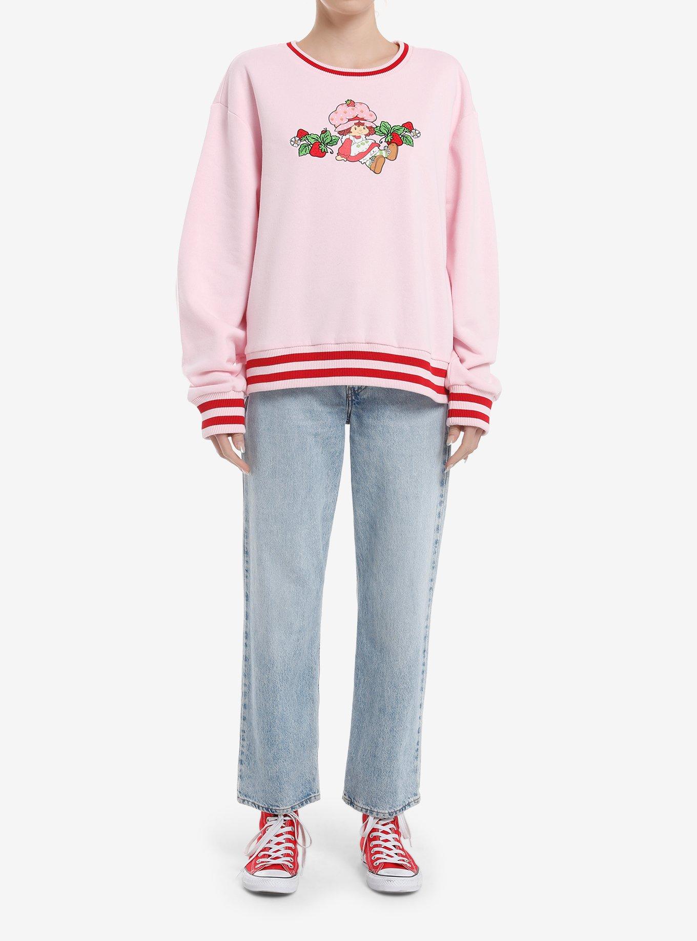 Strawberry Shortcake Varsity Girls Oversized Sweatshirt, , hi-res