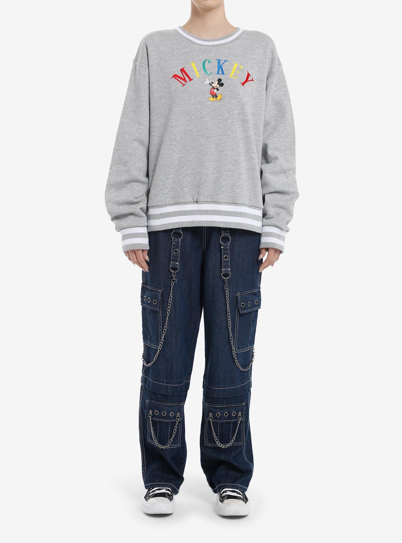 Disney Mickey Mouse Varsity Girls Oversized Sweatshirt, , hi-res