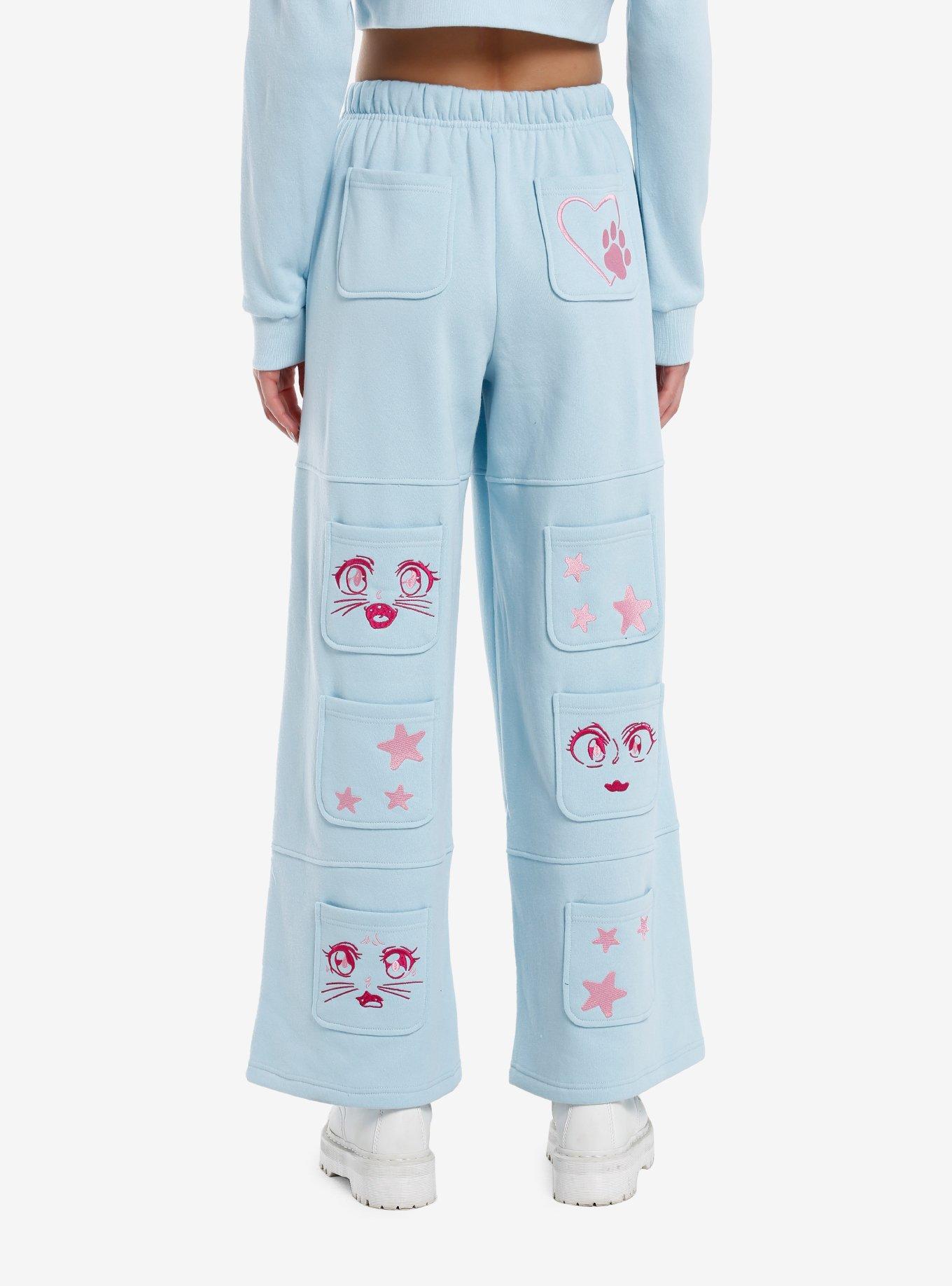 Sweet Society Kawaii Cat Girls Lounge Sweatpants, , hi-res