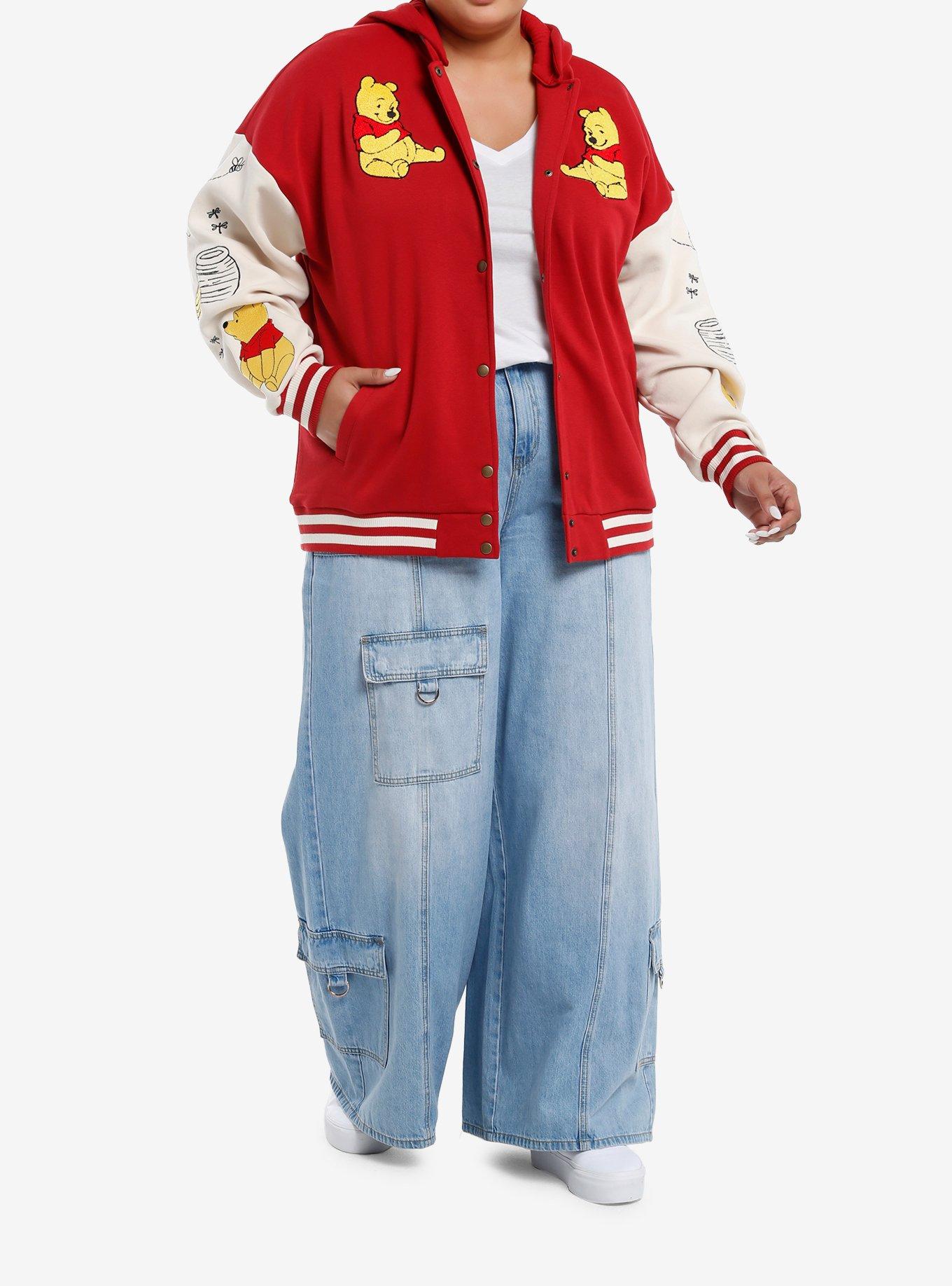 Disney Winnie The Pooh Varsity Jacket Plus Size, MULTI, alternate