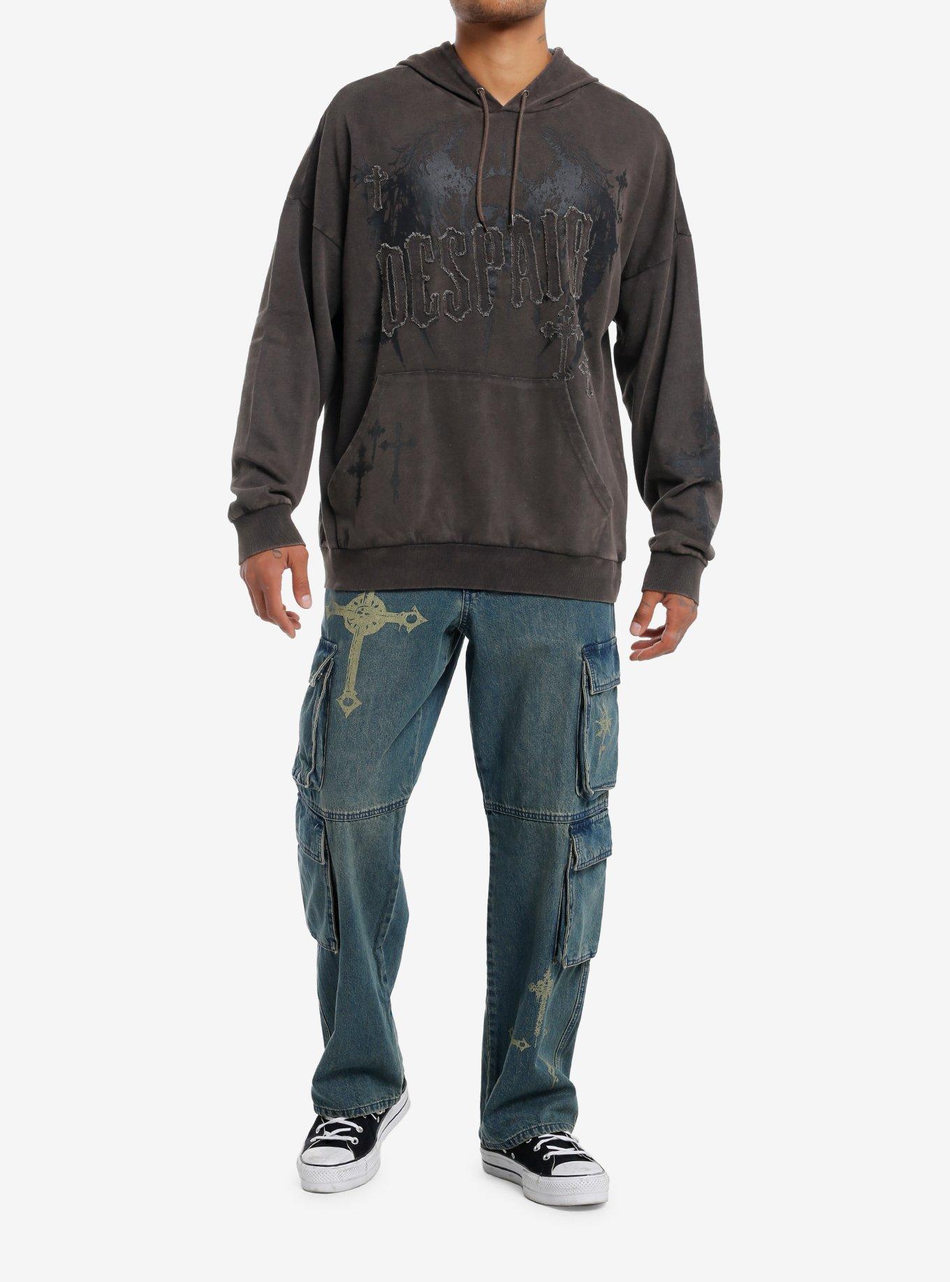 Social Collision Fallen Soul Cross Hoodie, BLACK, alternate