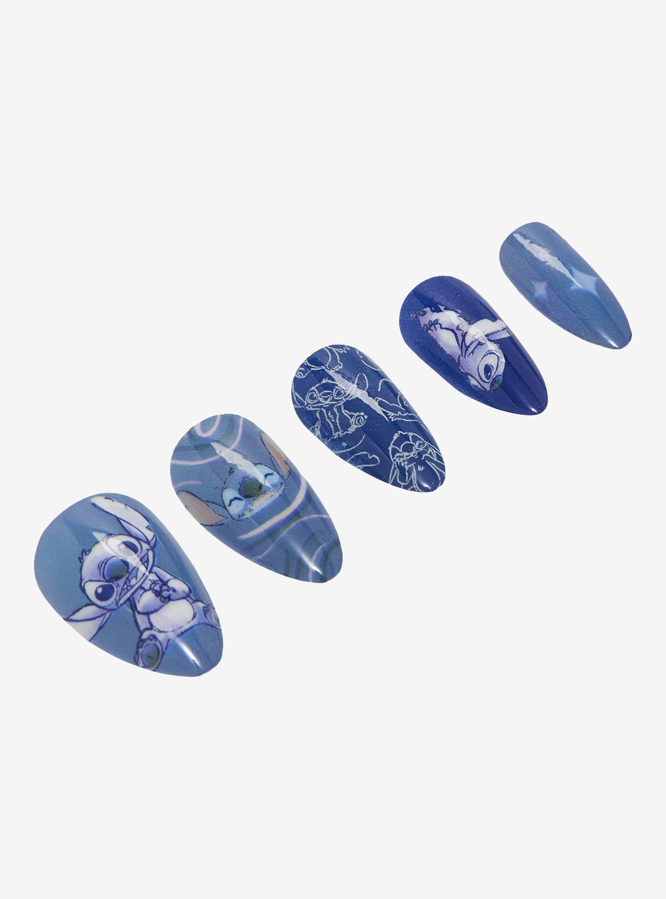 Disney Lilo & Stitch Blue Press On Nails, , alternate