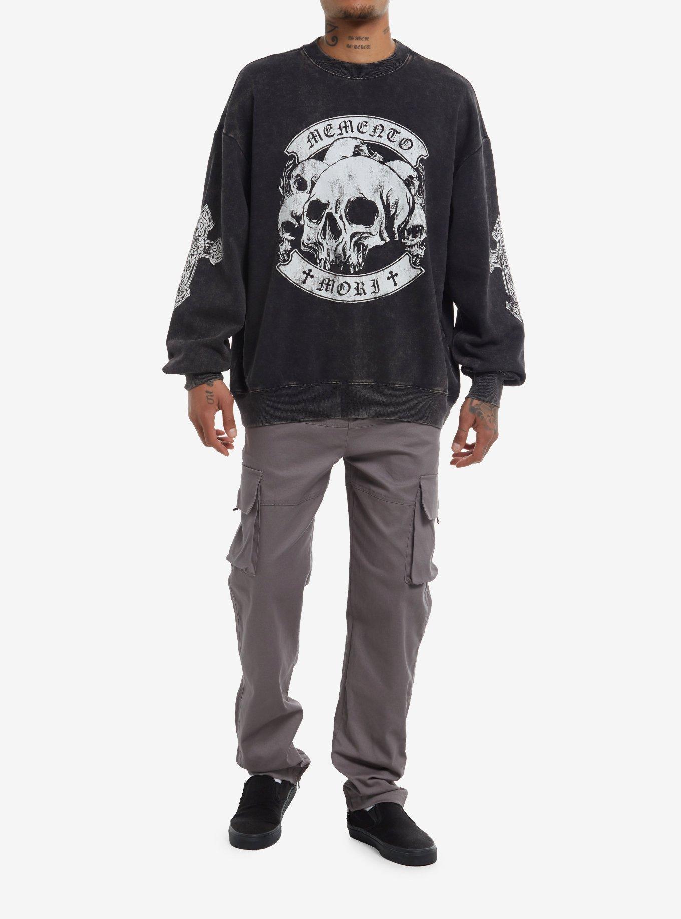 Memento Mori Skulls Oversized Sweatshirt, , hi-res