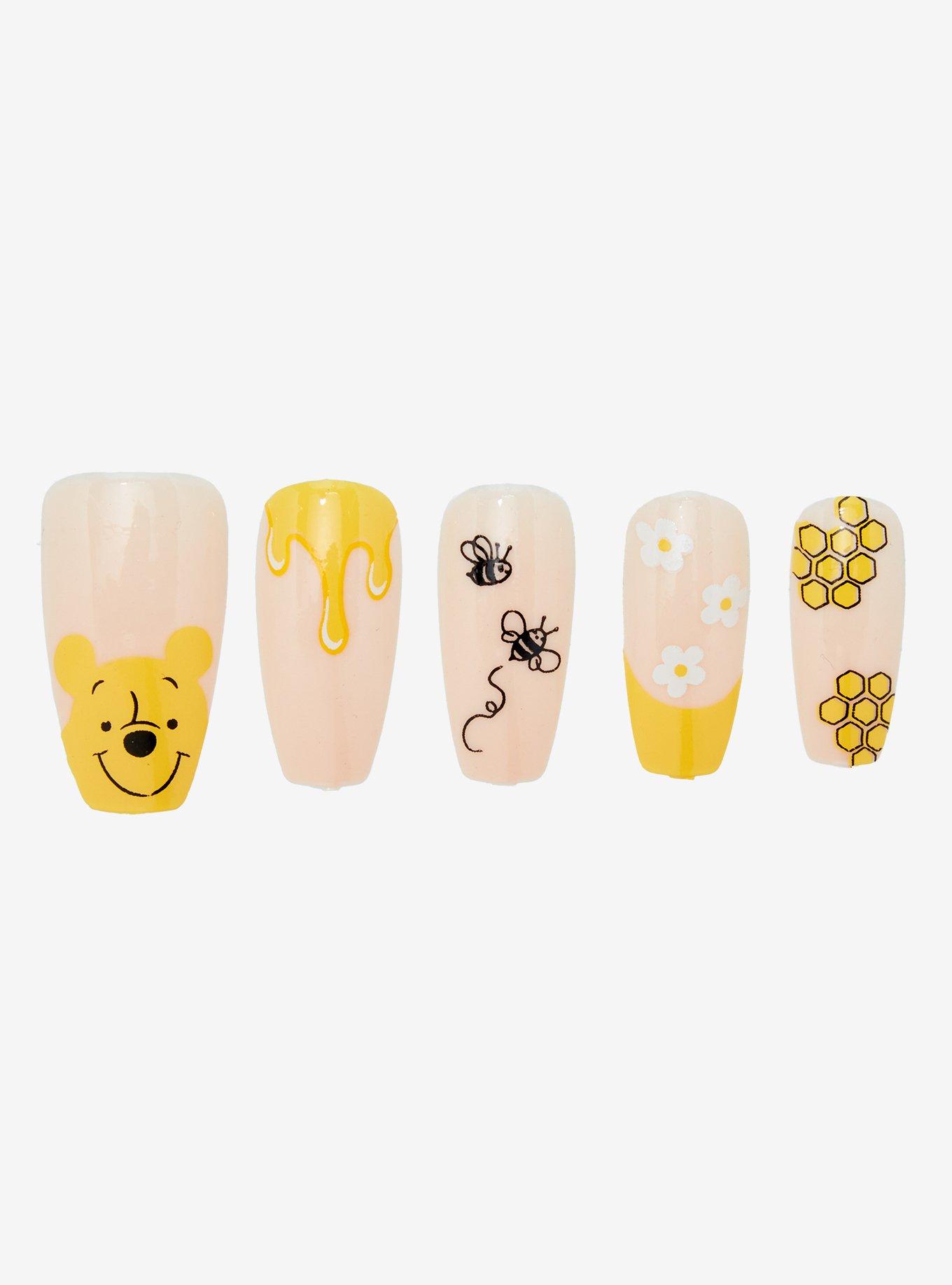 Disney Winnie the Pooh Honeycomb Press-On Nails, , alternate