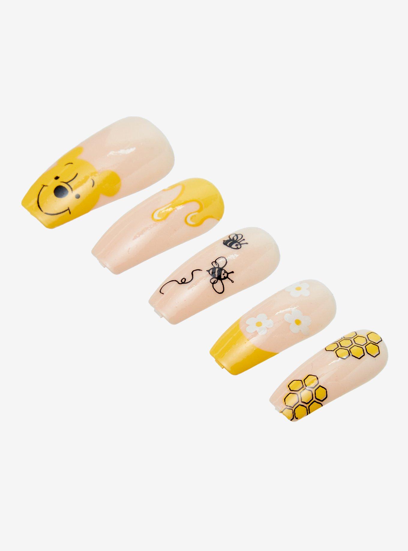 Disney Winnie the Pooh Honeycomb Press-On Nails, , alternate