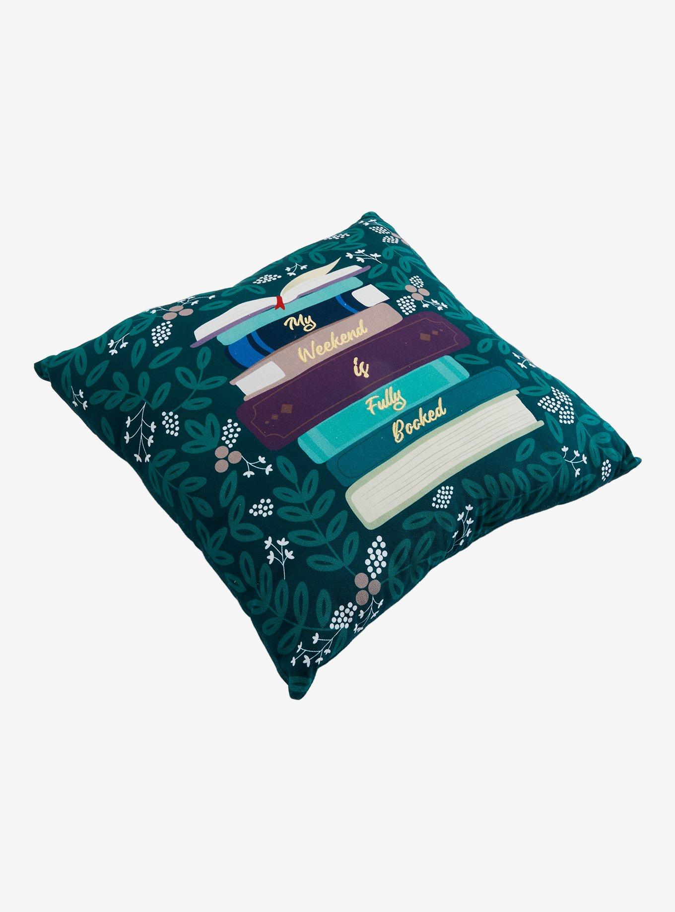 My Weekend Is Fully Booked Square Pillow — BoxLunch Exclusive, , hi-res