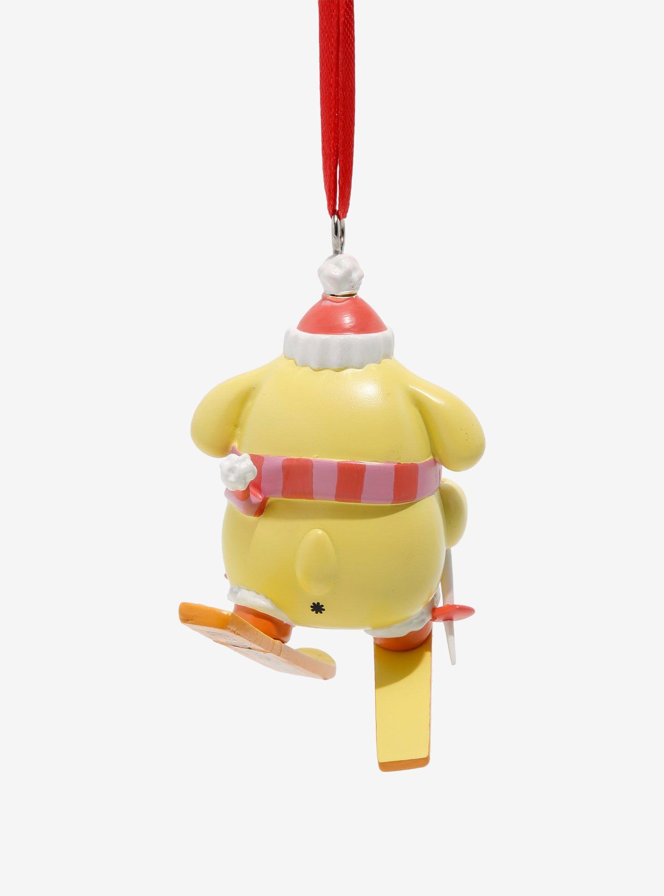 Sanrio Pompompurin Skiing Holiday Ornament, , alternate