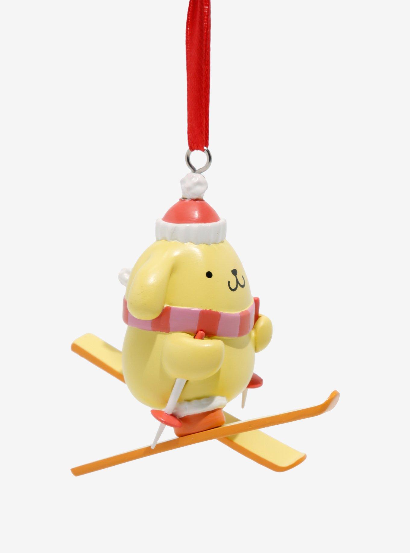 Sanrio Pompompurin Skiing Holiday Ornament, , alternate