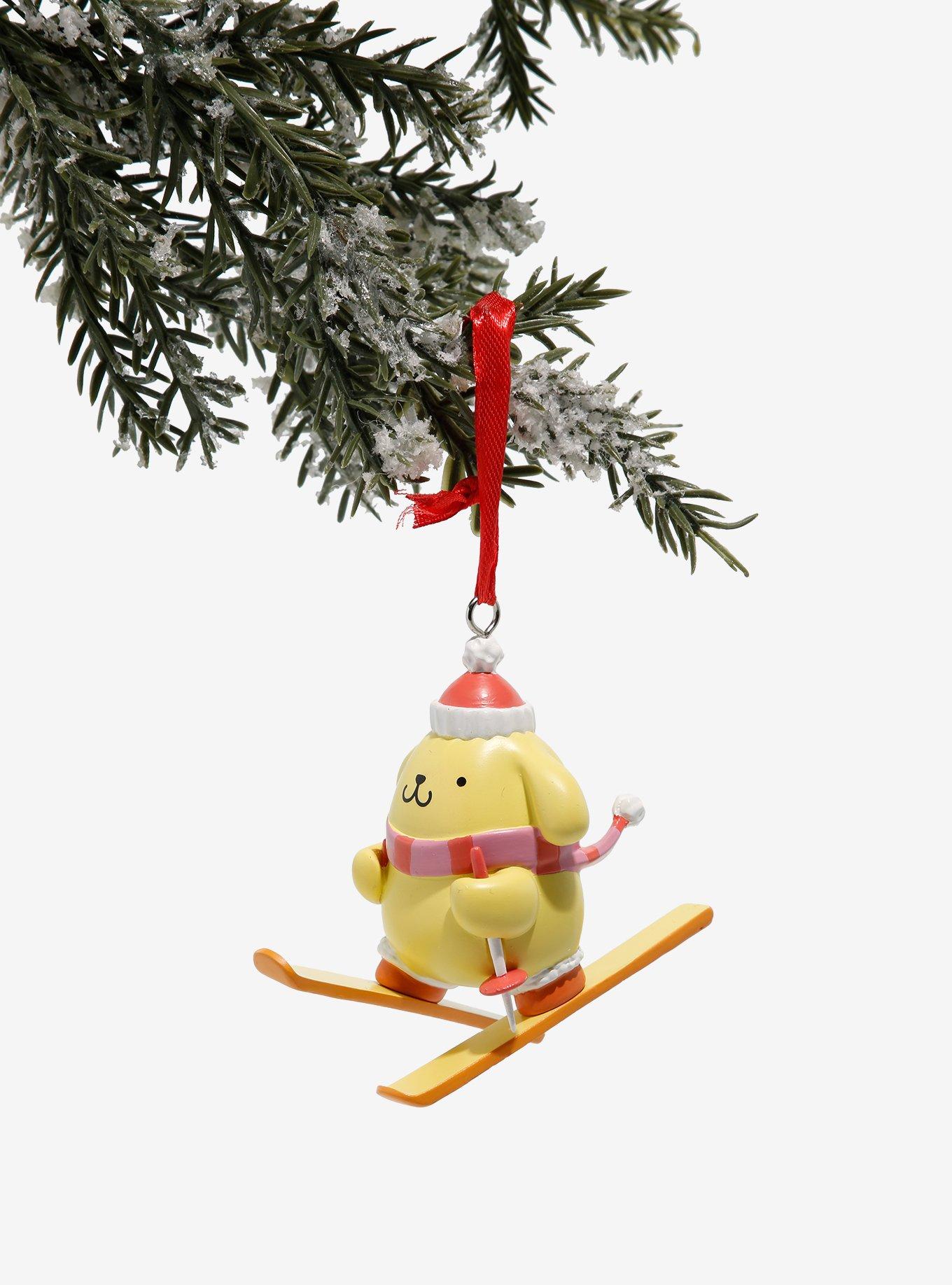 Sanrio Pompompurin Skiing Holiday Ornament, , alternate