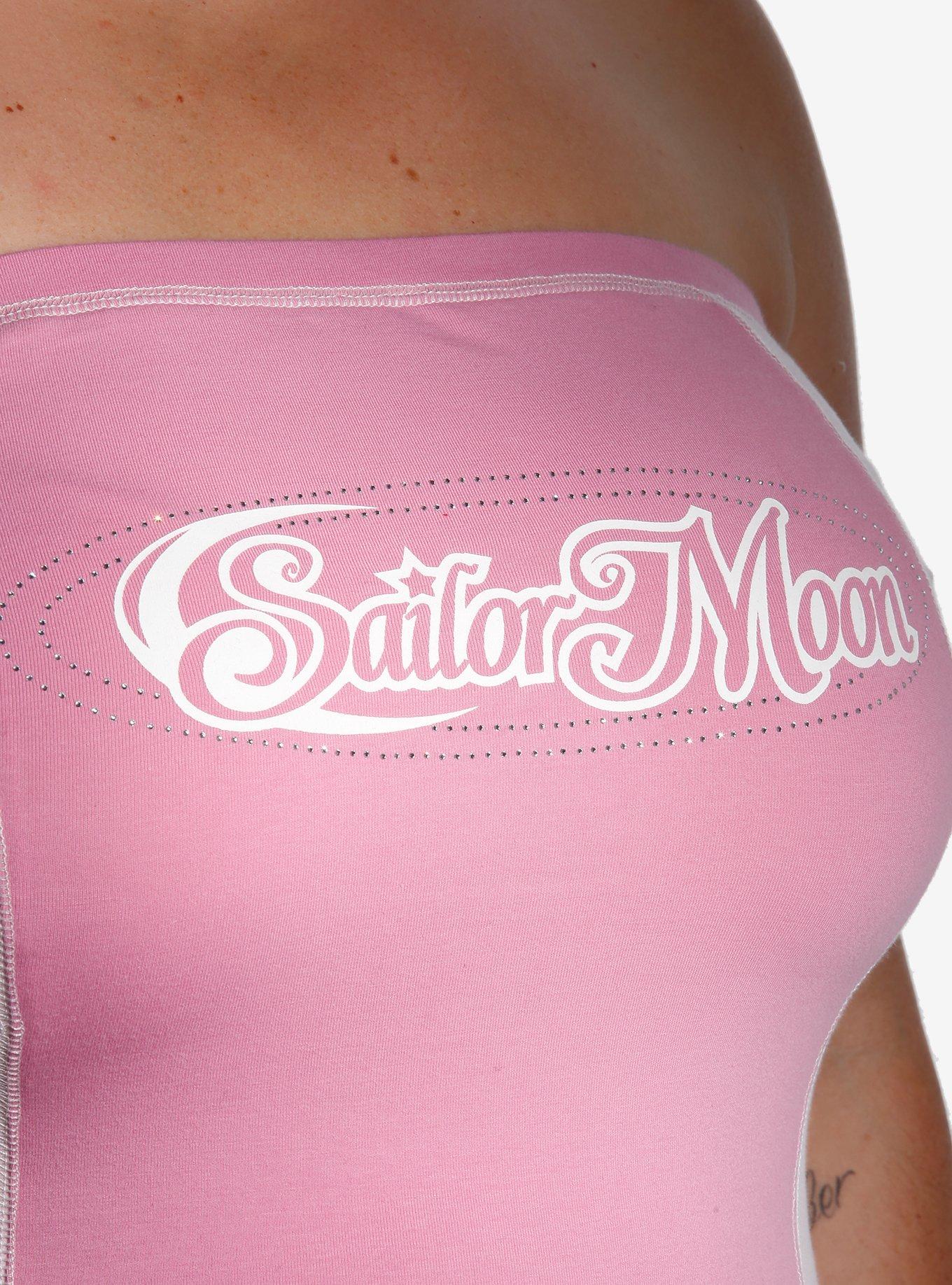 Pretty Guardian Sailor Moon Rhinestone Girls Tube Top Plus Size, , alternate