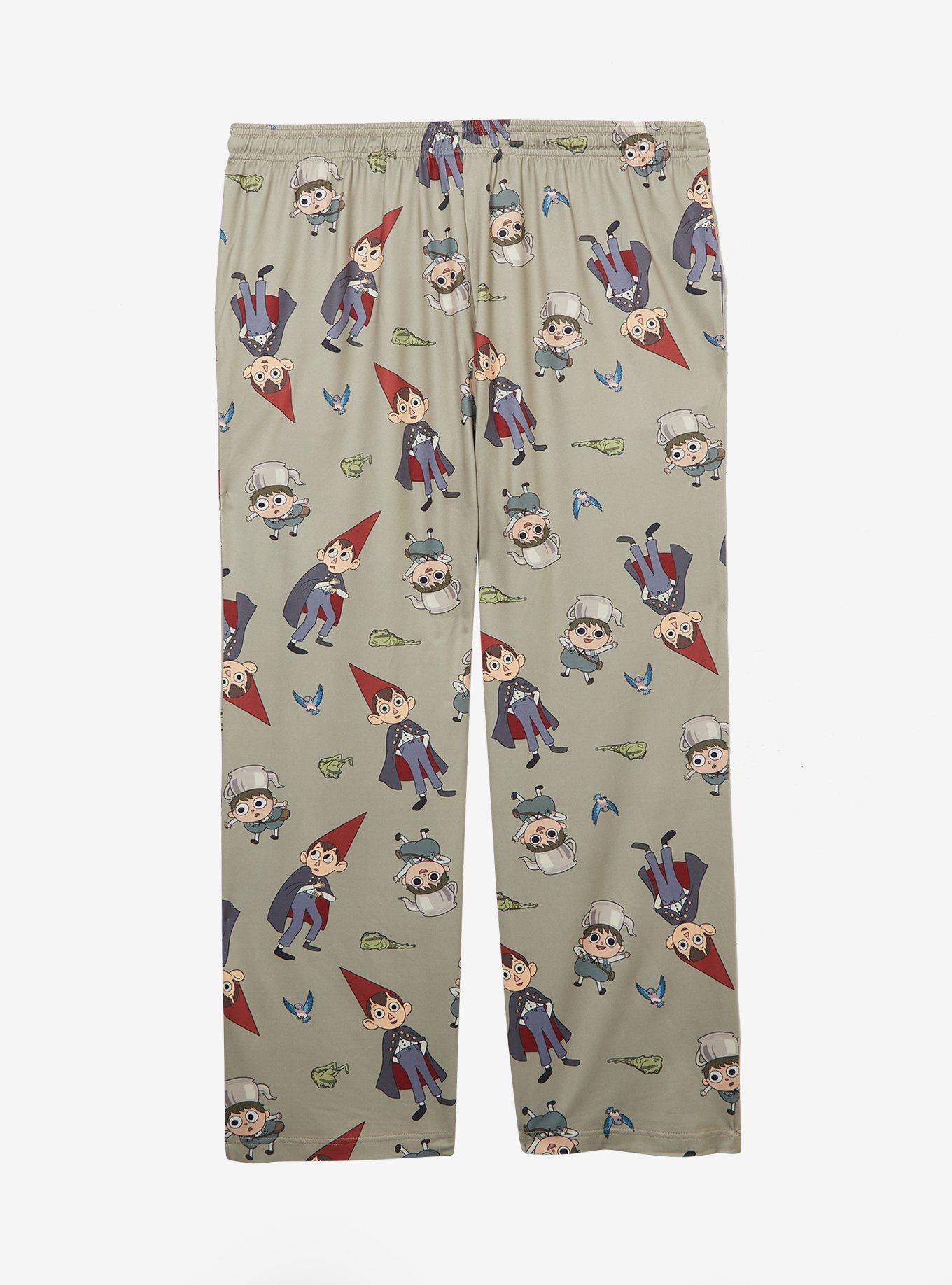 Over the Garden Wall Wirt & Greg Allover Print Women's Plus Size Sleep Pants — BoxLunch Exclusive, SAGE, alternate