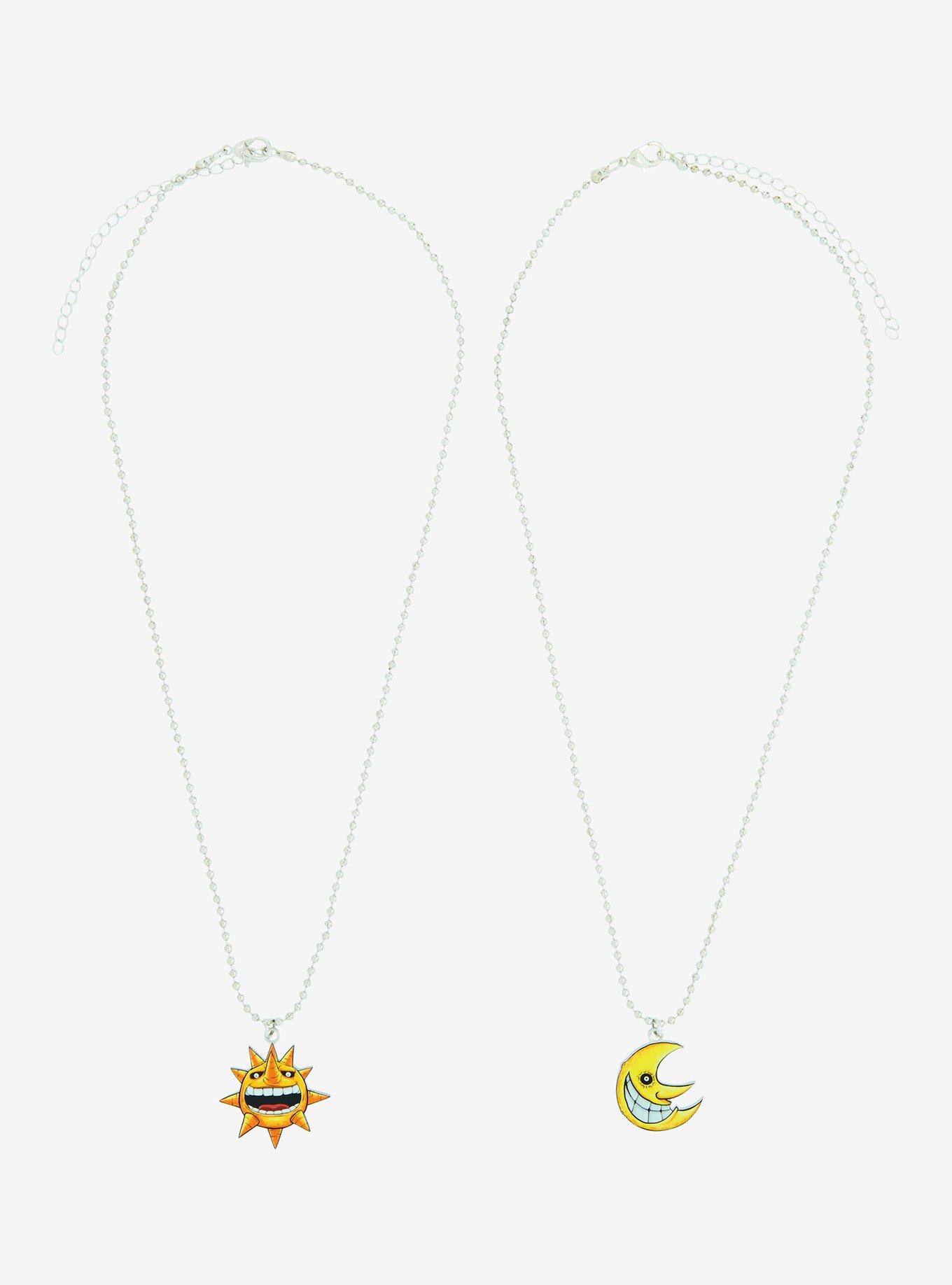 Soul Eater Sun & Moon Best Friend Necklace Set, , hi-res