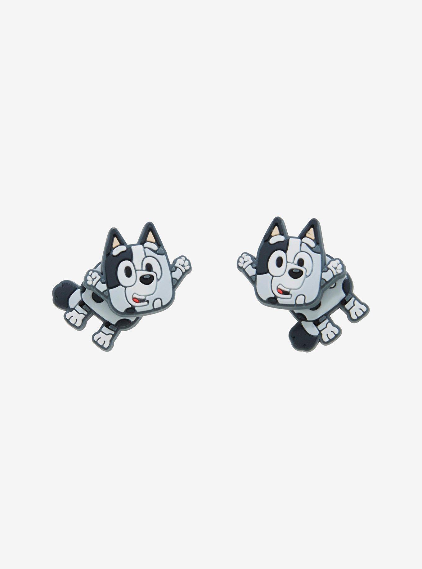 Bluey Muffin Front/Back Stud Earrings, , alternate