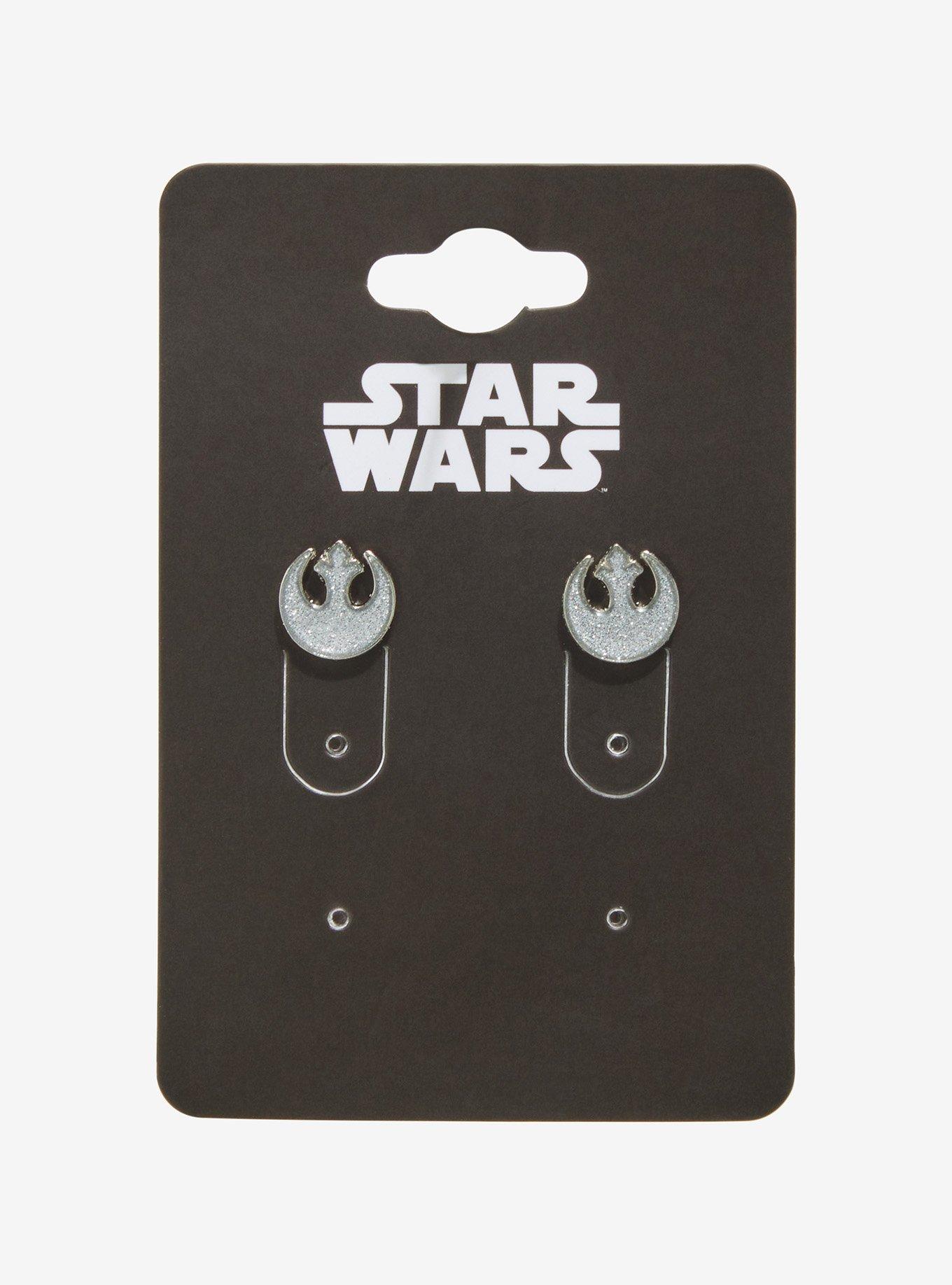 Star Wars Rebel Glitter Stud Earrings, , alternate