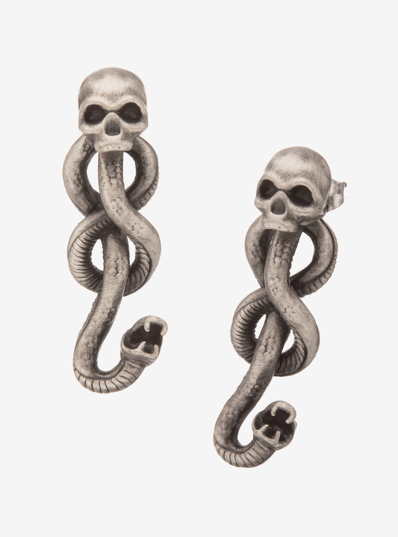 Harry Potter Dark Mark Front/Back Earrings, , hi-res