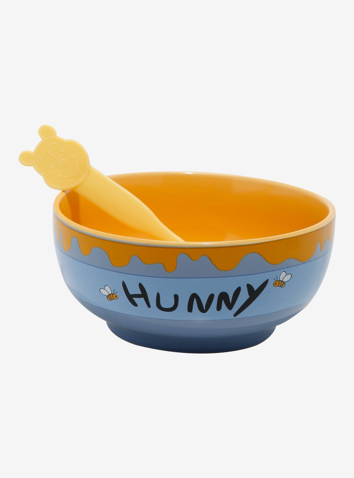 Disney Winnie the Pooh Hunny Pot Cereal Bowl and Color Changing Spoon, , alternate