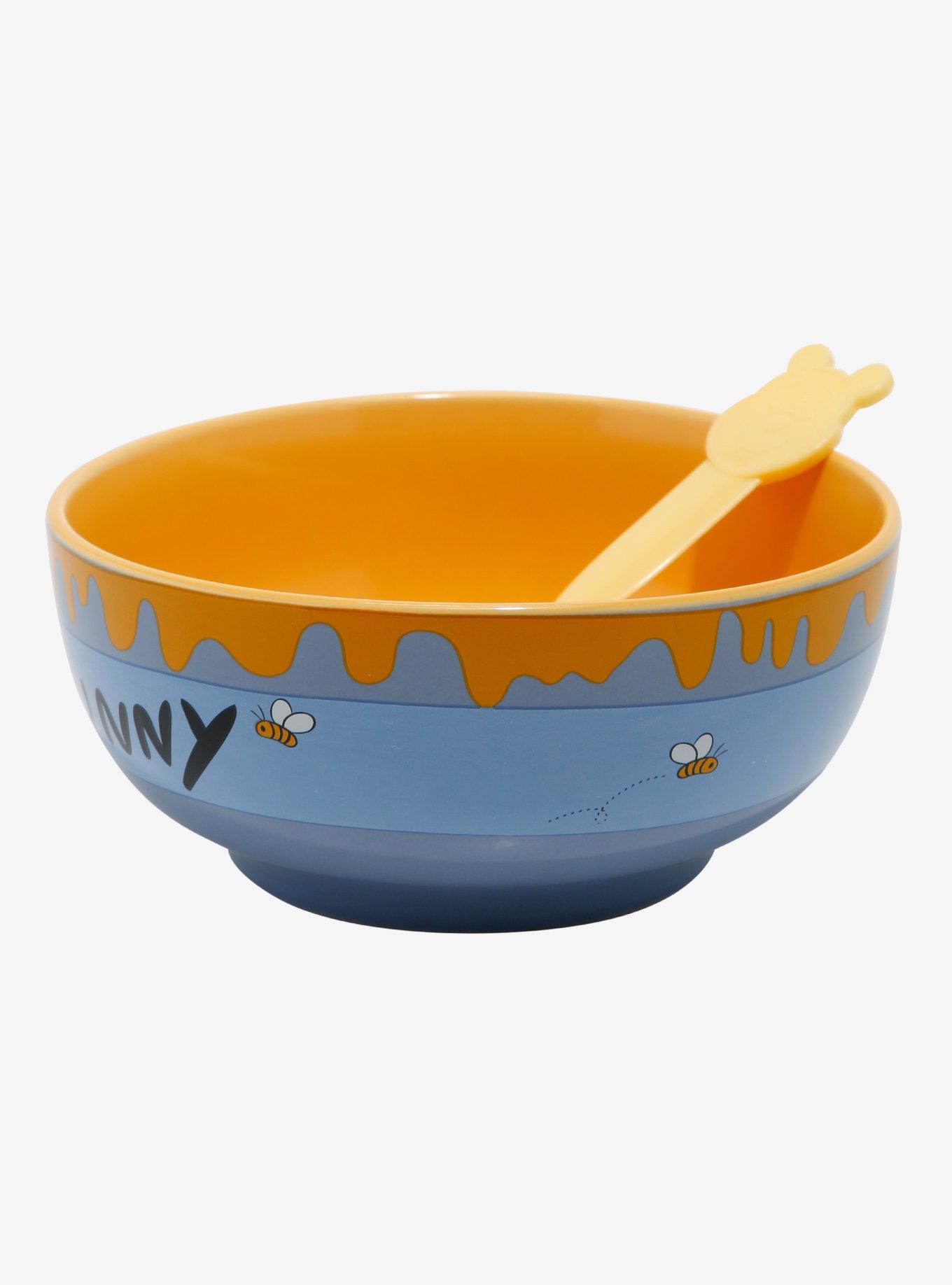 Disney Winnie the Pooh Hunny Pot Cereal Bowl and Color Changing Spoon, , alternate