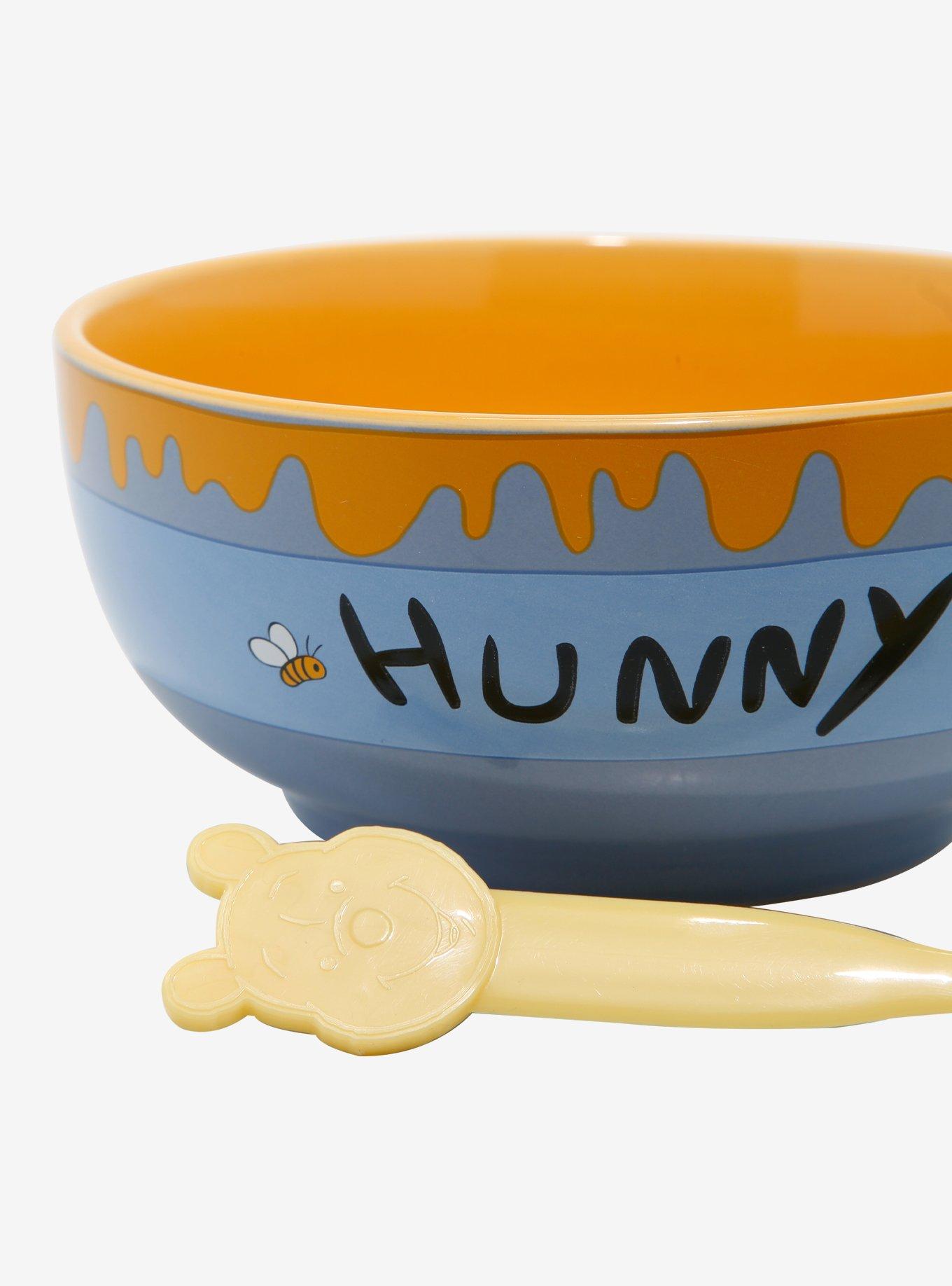 Disney Winnie the Pooh Hunny Pot Cereal Bowl and Color Changing Spoon, , alternate