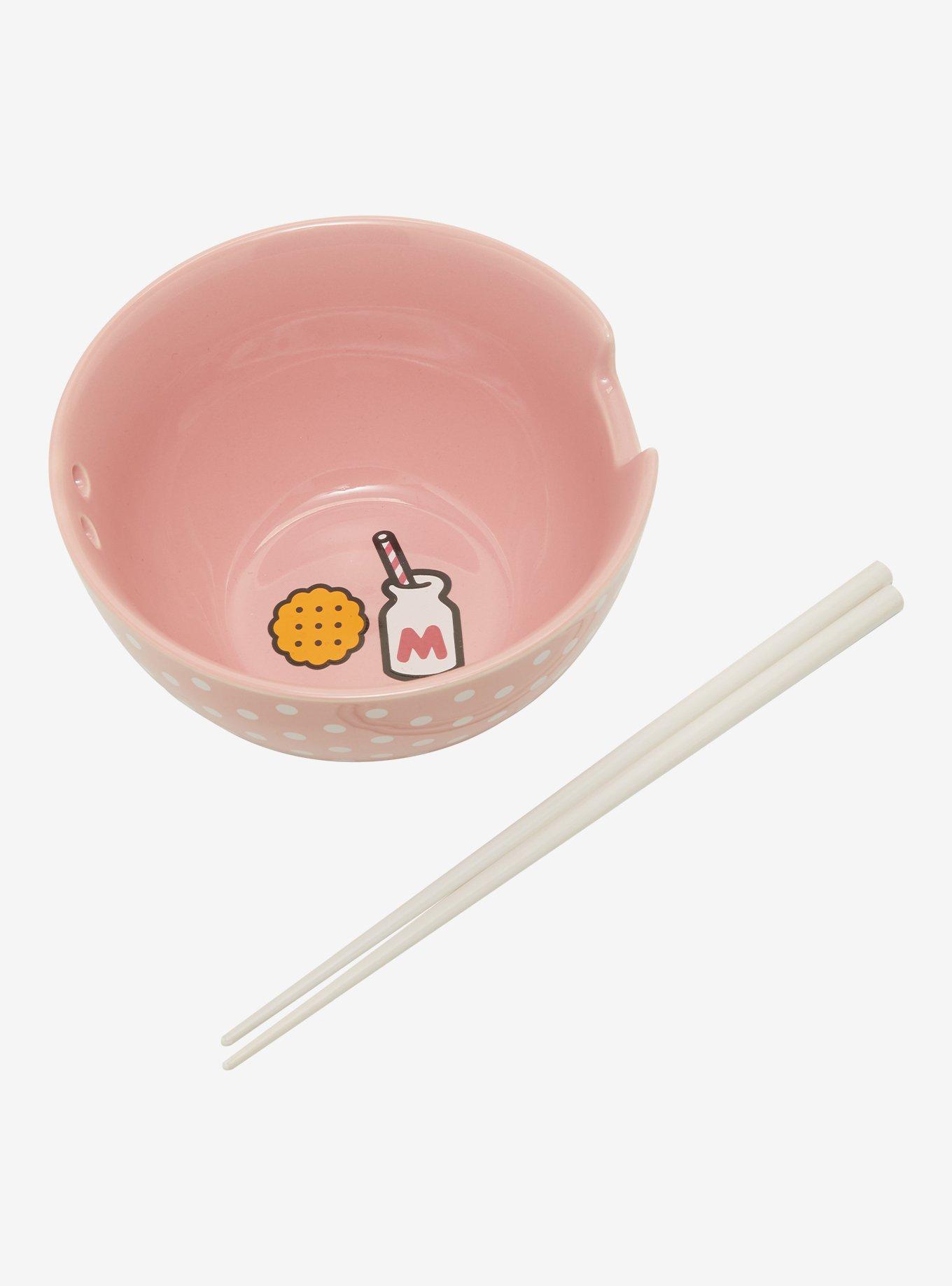 Sanrio Hello Kitty Polka Dot Ramen Bowl & Chopsticks, , hi-res