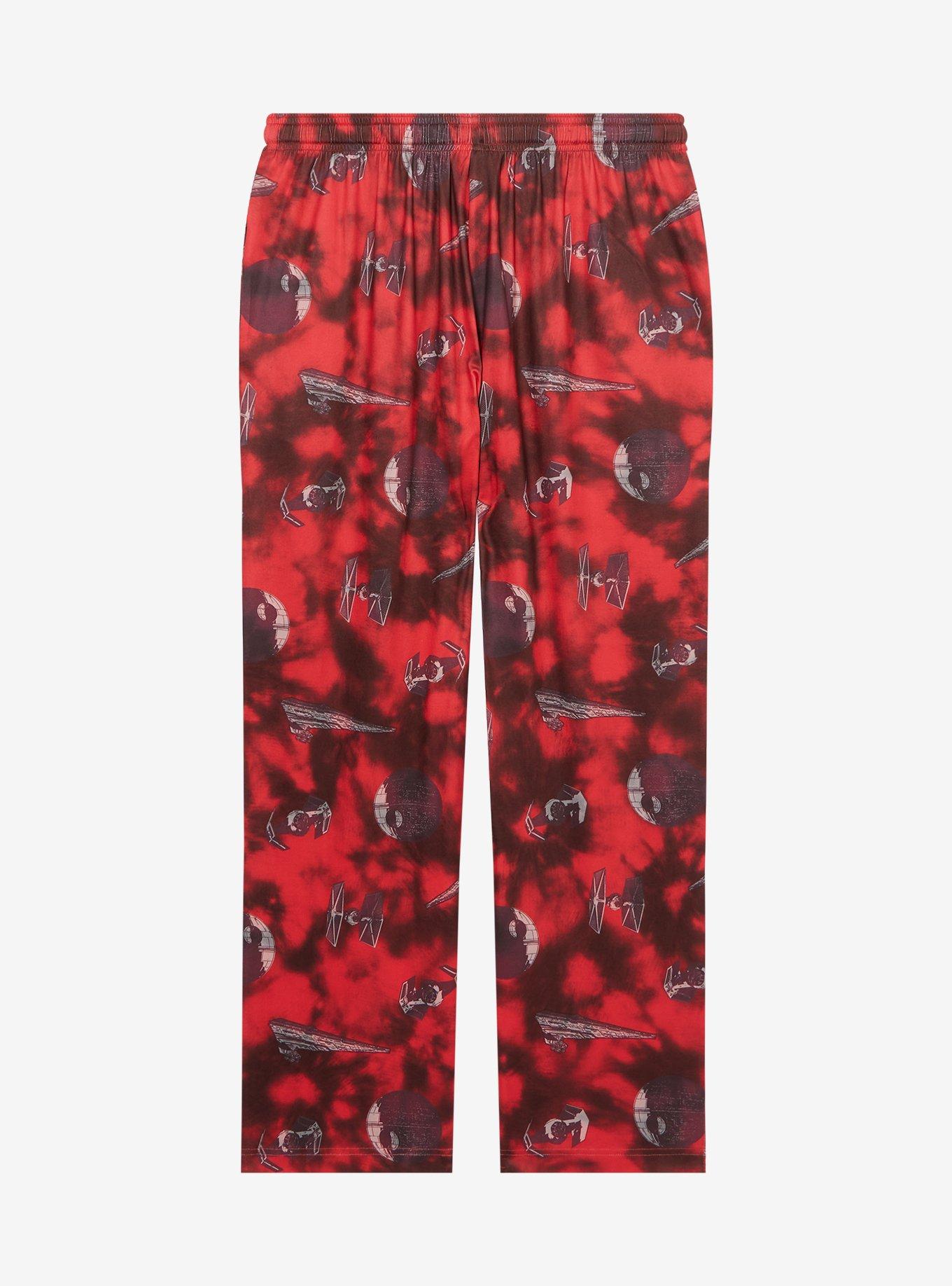 Star Wars Empire Ships Allover Print Women's Plus Size Sleep Pants - BoxLunch Exclusive, RED, alternate