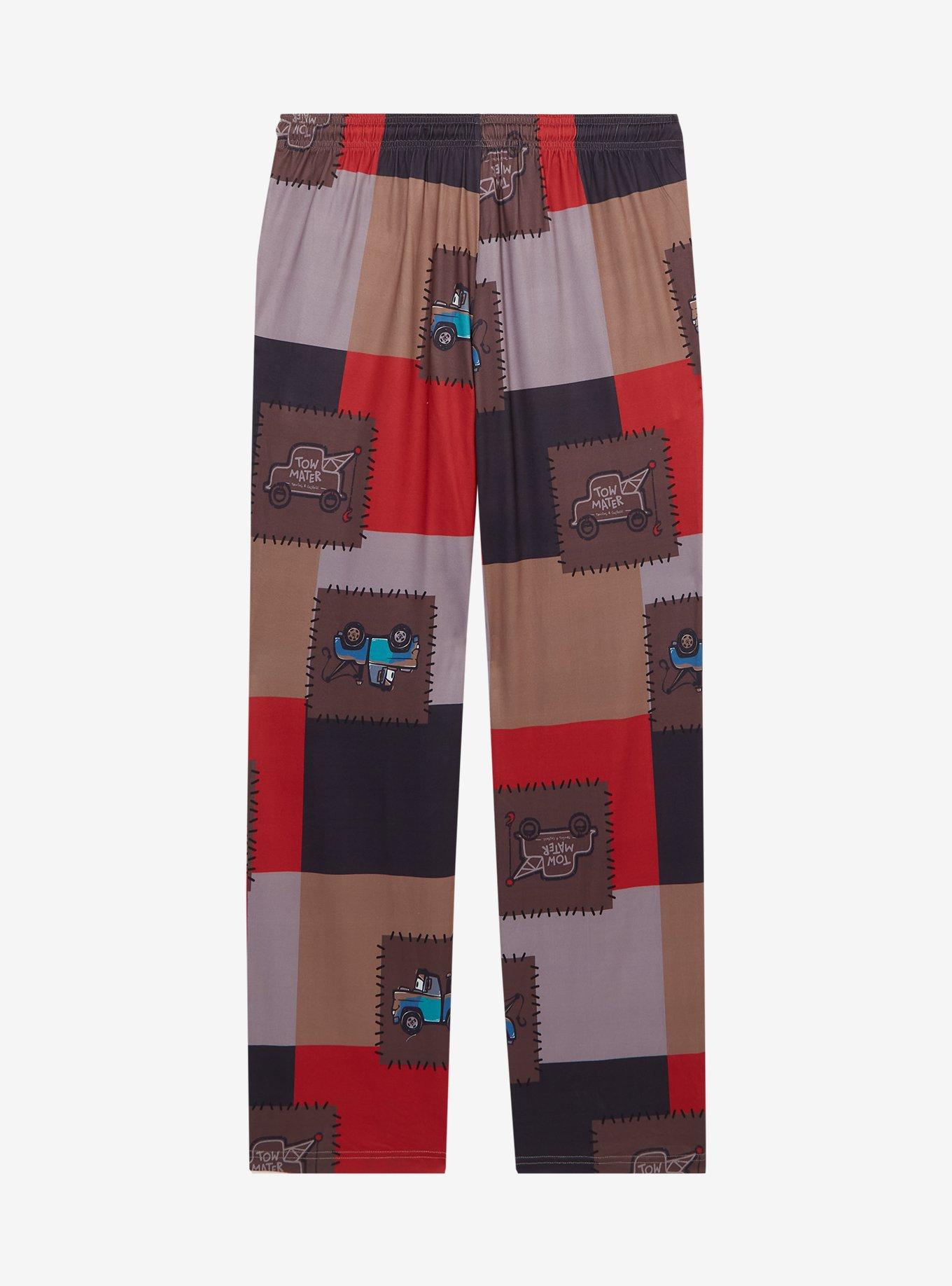 Disney Pixar Cars Mater Patchwork Sleep Pants - BoxLunch Exclusive, , hi-res