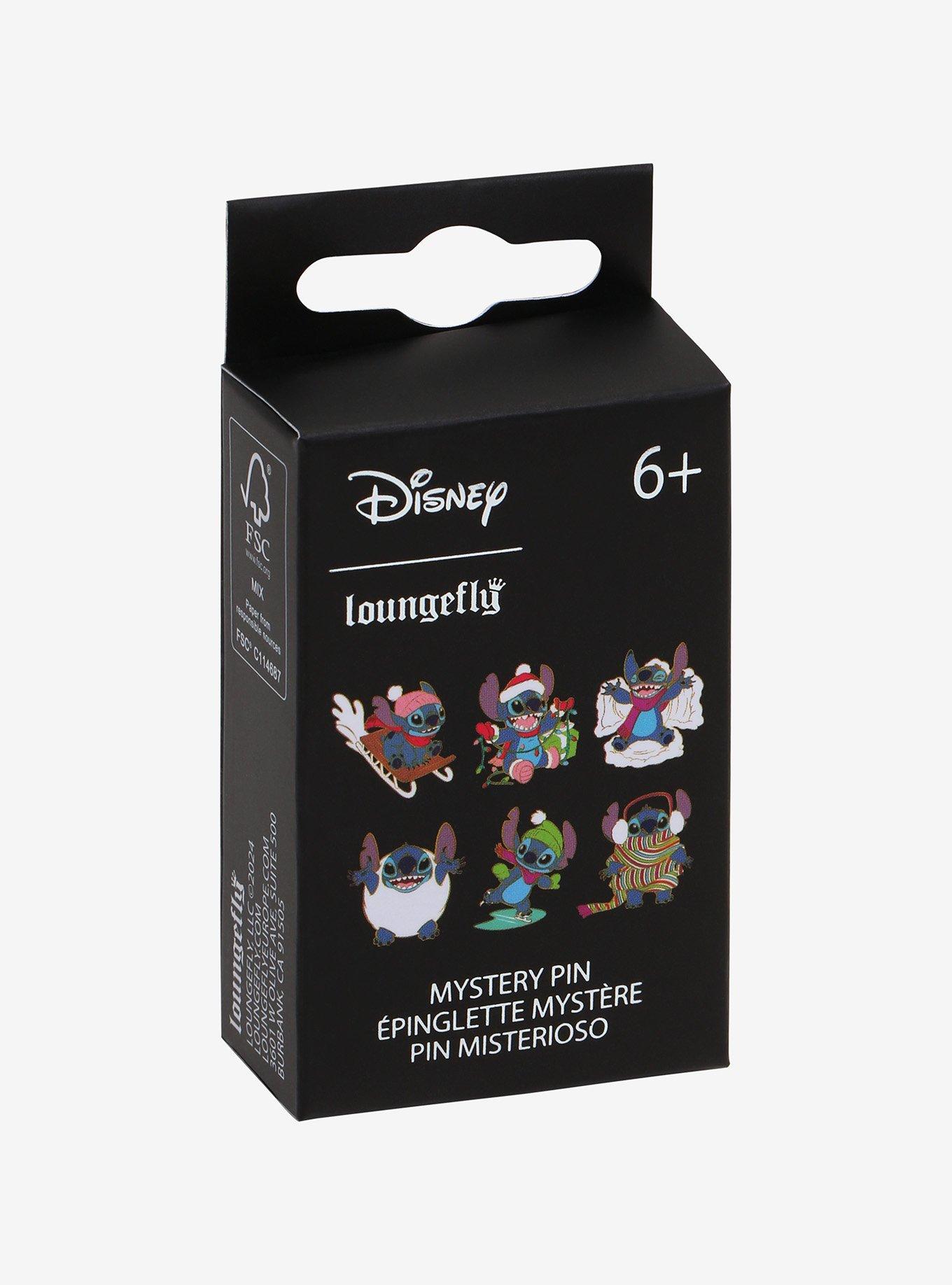 Loungefly Disney Lilo & Stich Character Holiday Blind Box Enamel Pin, , alternate