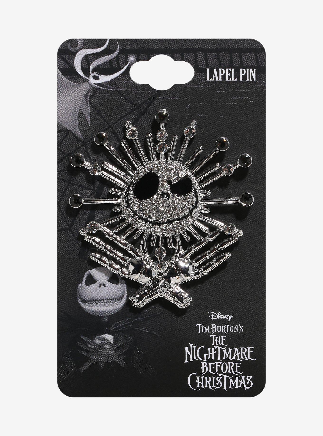 The Nightmare Before Christmas Jack Bling Enamel Pin, , hi-res