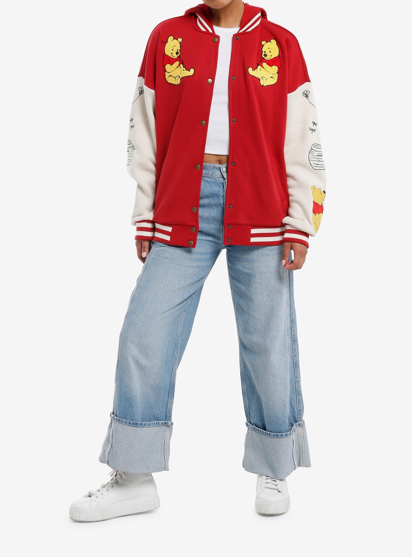 Disney Winnie The Pooh Girls Varsity Jacket, BEIGE, alternate