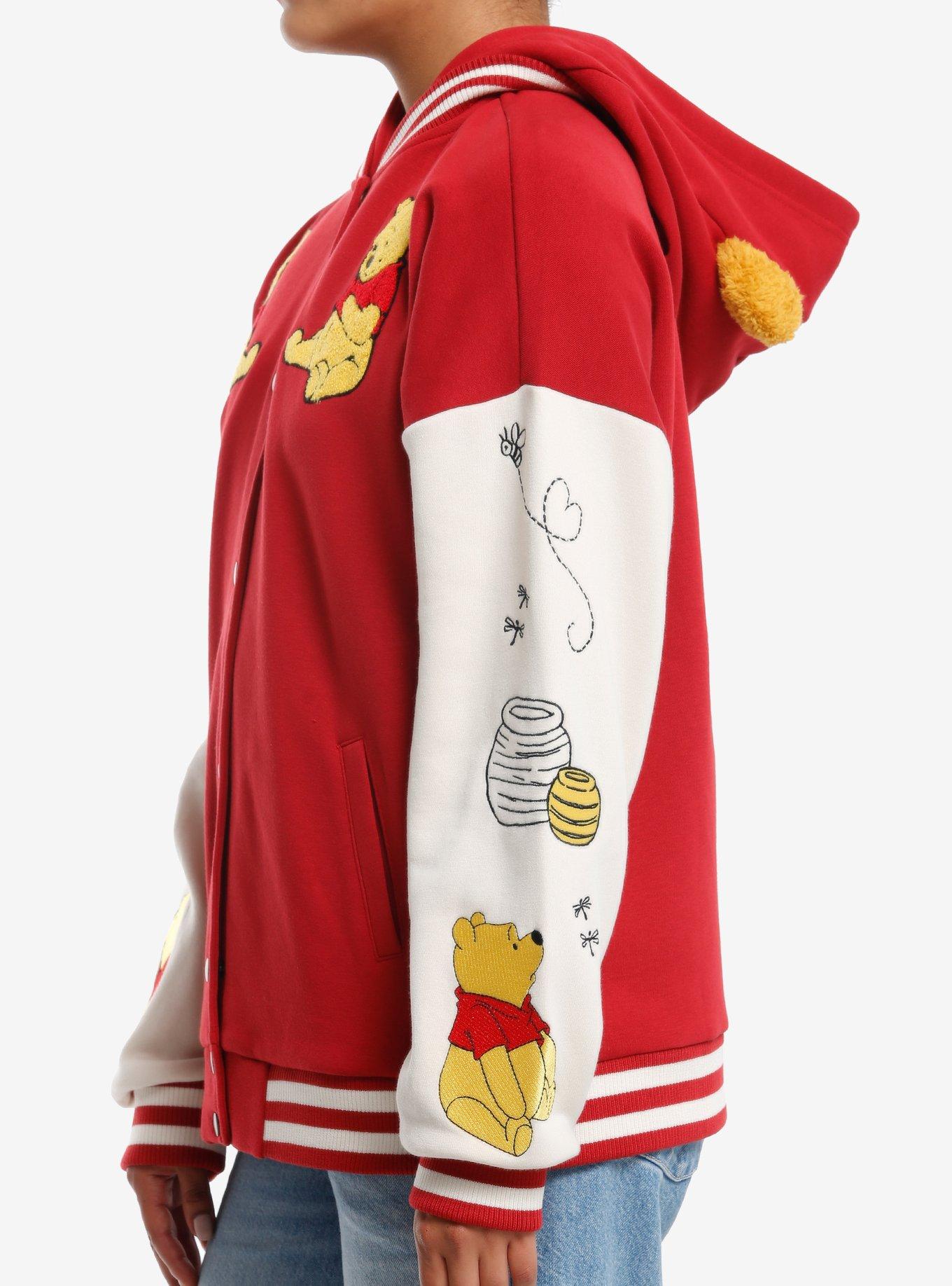 Disney Winnie The Pooh Girls Varsity Jacket, BEIGE, alternate