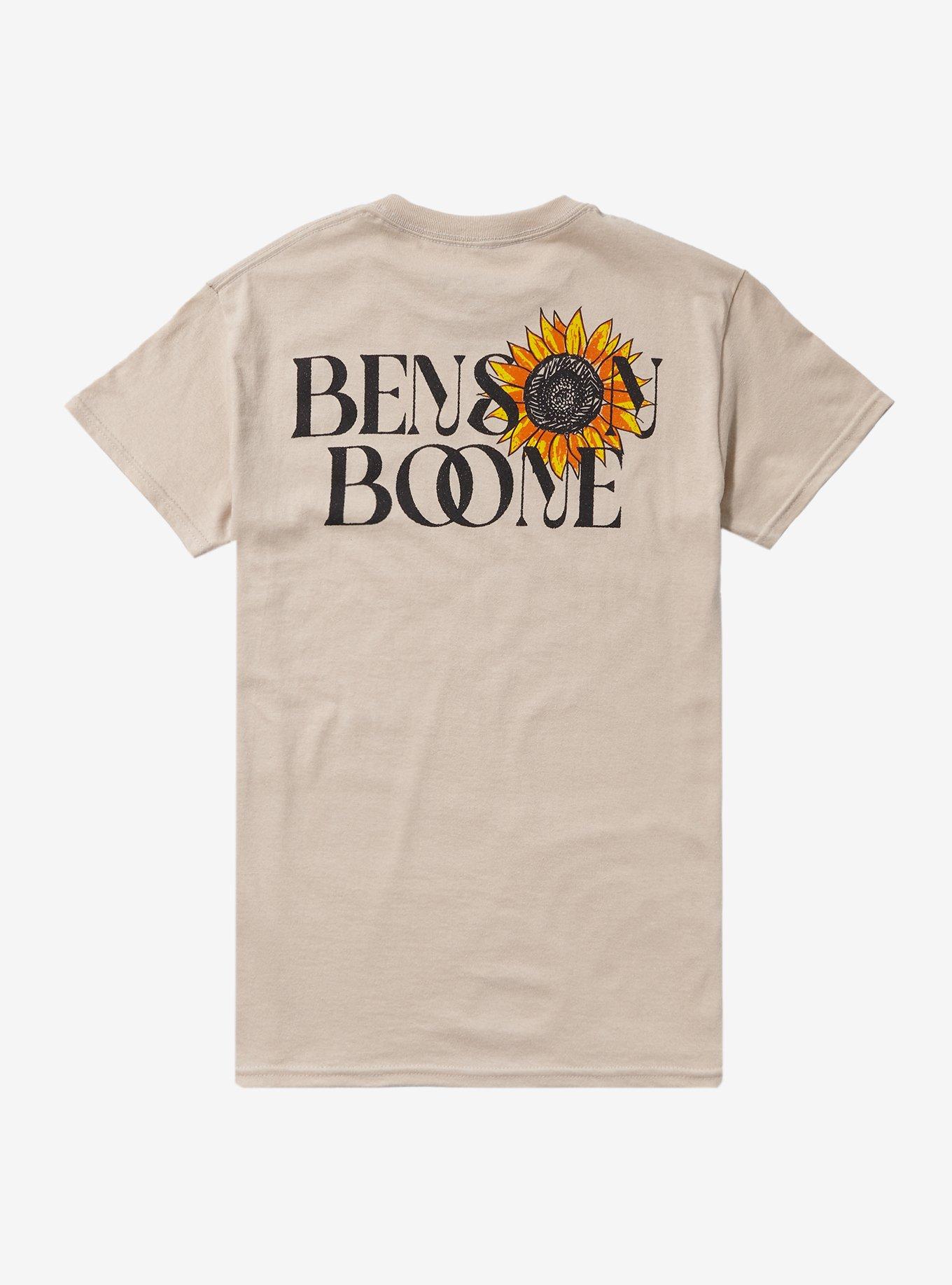 Benson Boone Sunflower Boyfriend Fit Girls T-Shirt, SAND, alternate