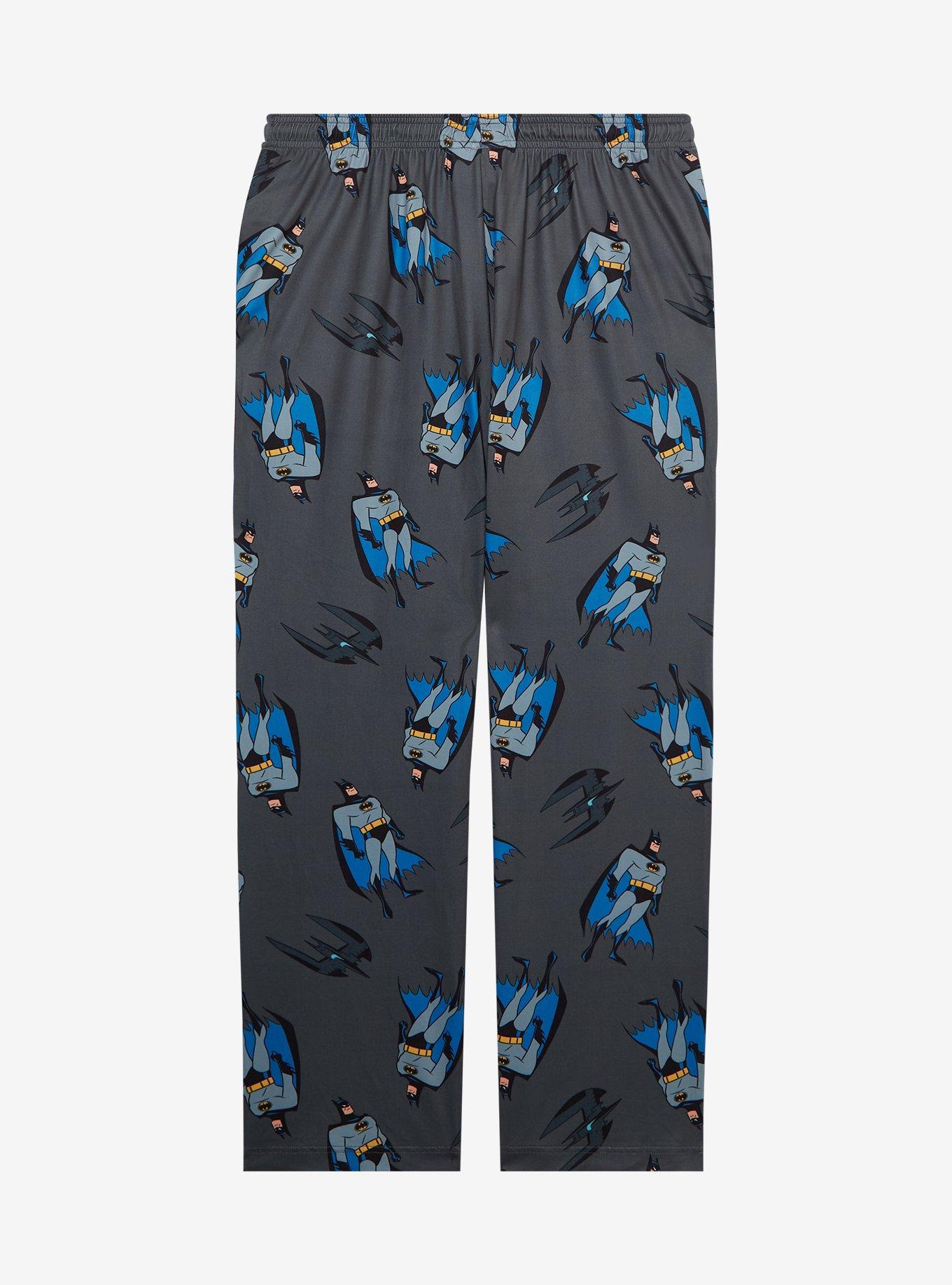 DC Comics Batman Batwing Allover Print Sleep Pants — BoxLunch Exclusive, DARK GRAY, alternate