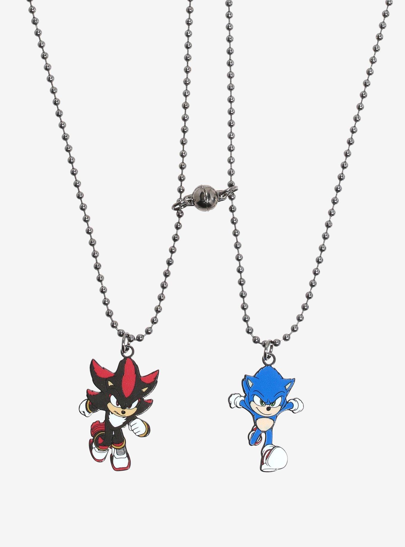 Sonic The Hedgehog 3 Sonic & Shadow Best Friend Necklace Set, , alternate