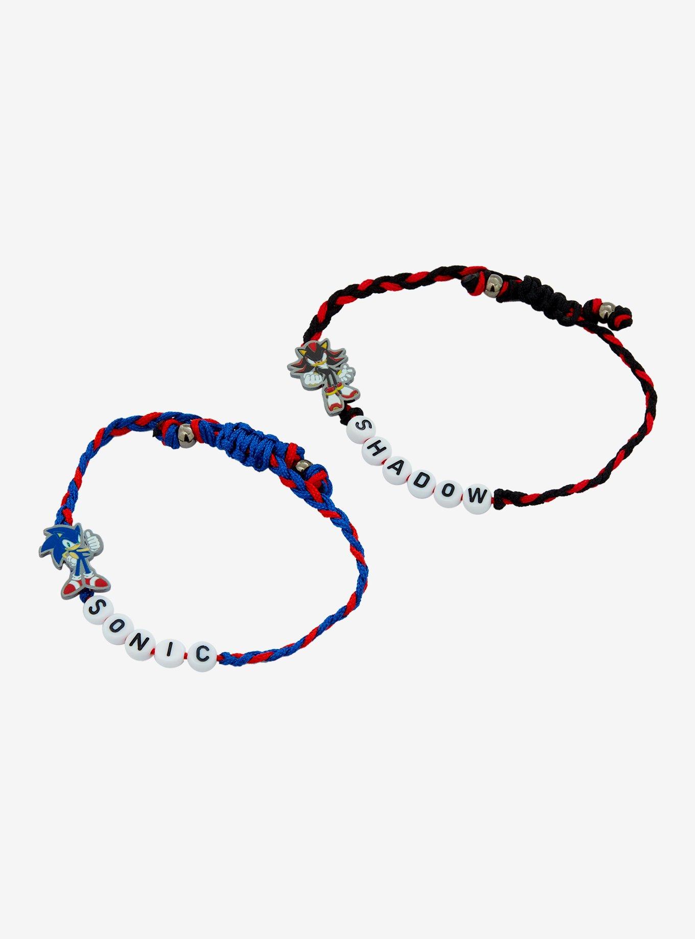 Sonic The Hedgehog Sonic & Shadow Cord Best Friend Bracelet Set, , hi-res